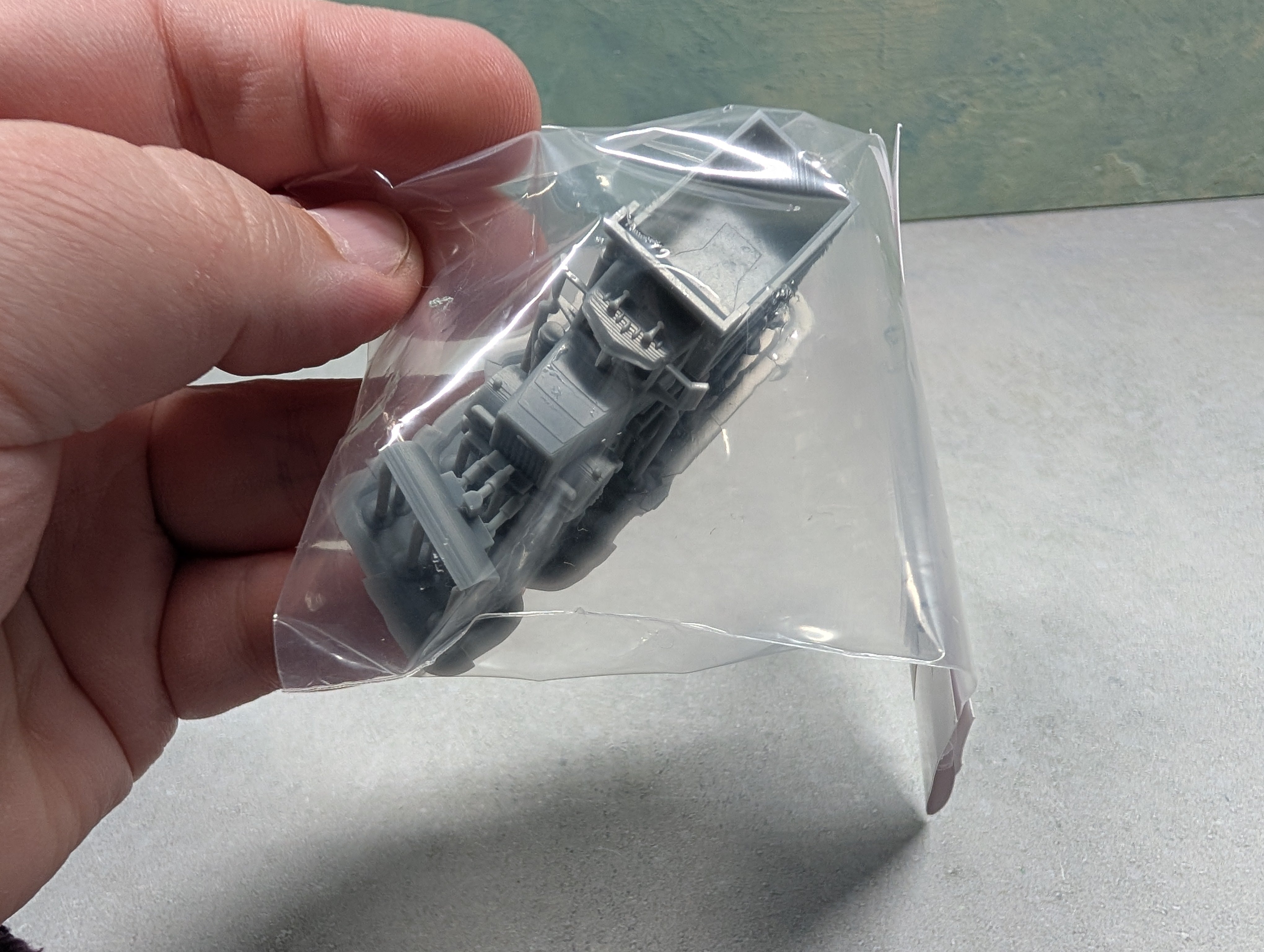 Whistle Stop Models N3018 N Scale Snow Plow Truck, Resin 3D Printed, Highly Detailed