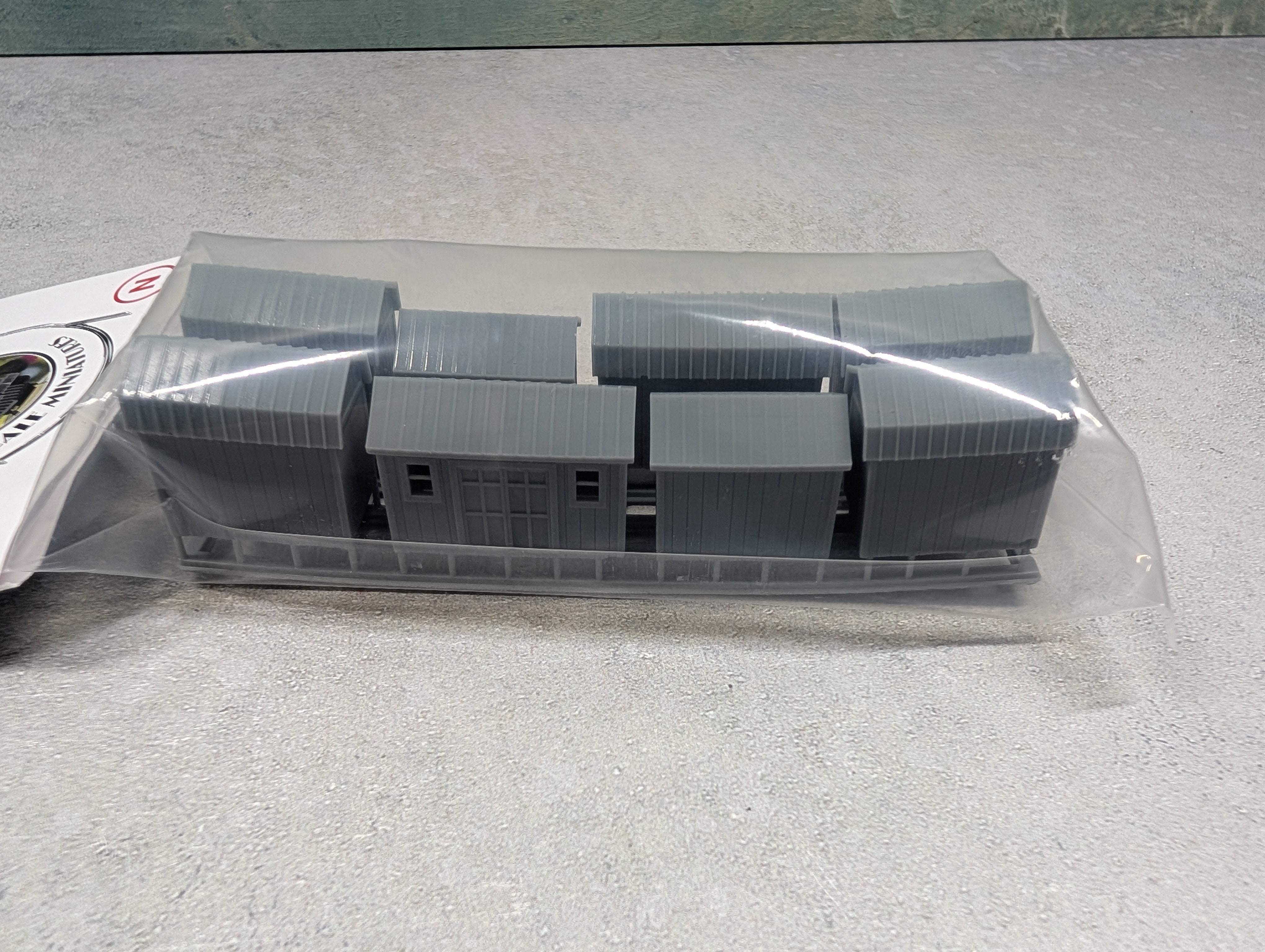 Whistle Stop Models N6000 N Scale Set of Amish Sheds, Resin 3D Printed, Highly Detailed (8 pcs)