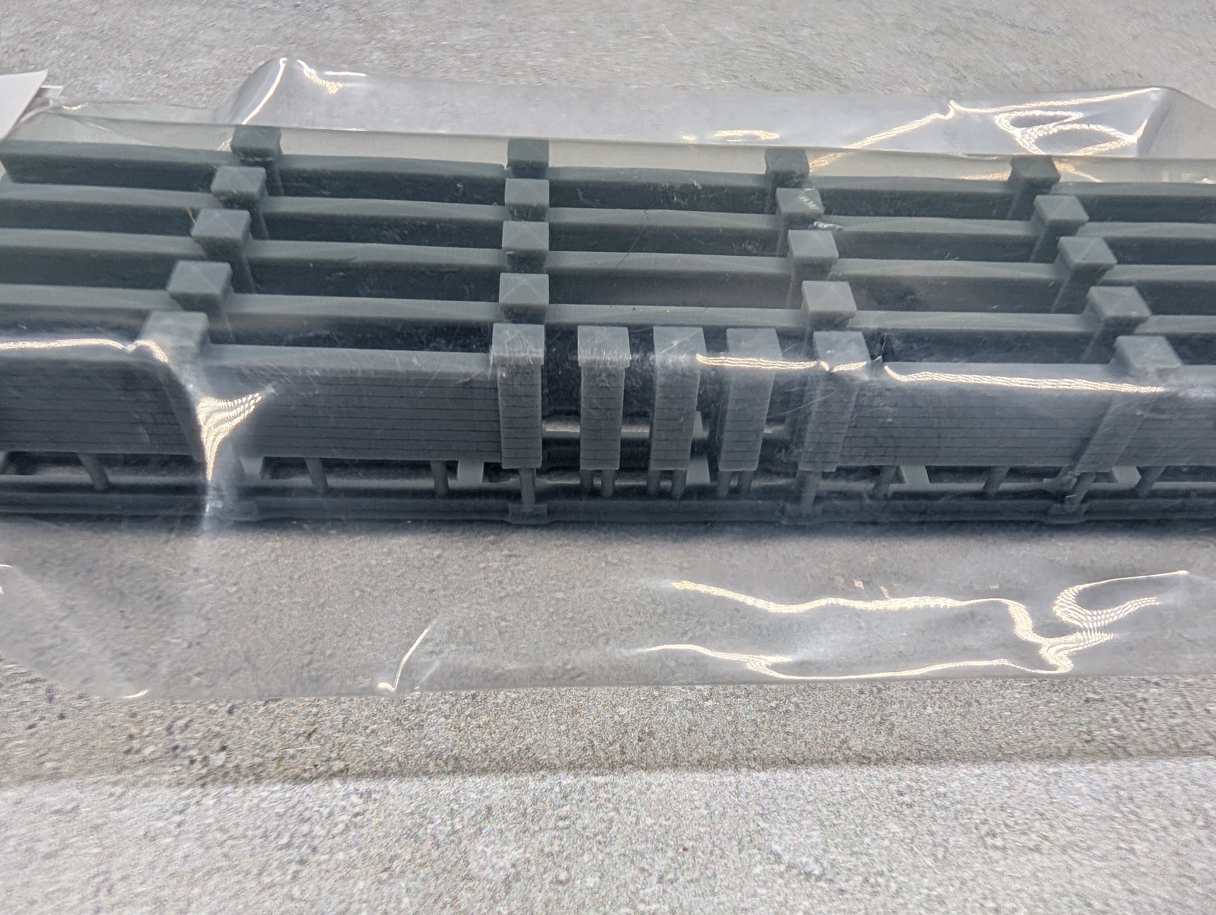 Whistle Stop Models N2000 N Scale Brick Wall Fence, Resin 3D Printed, Highly Detailed