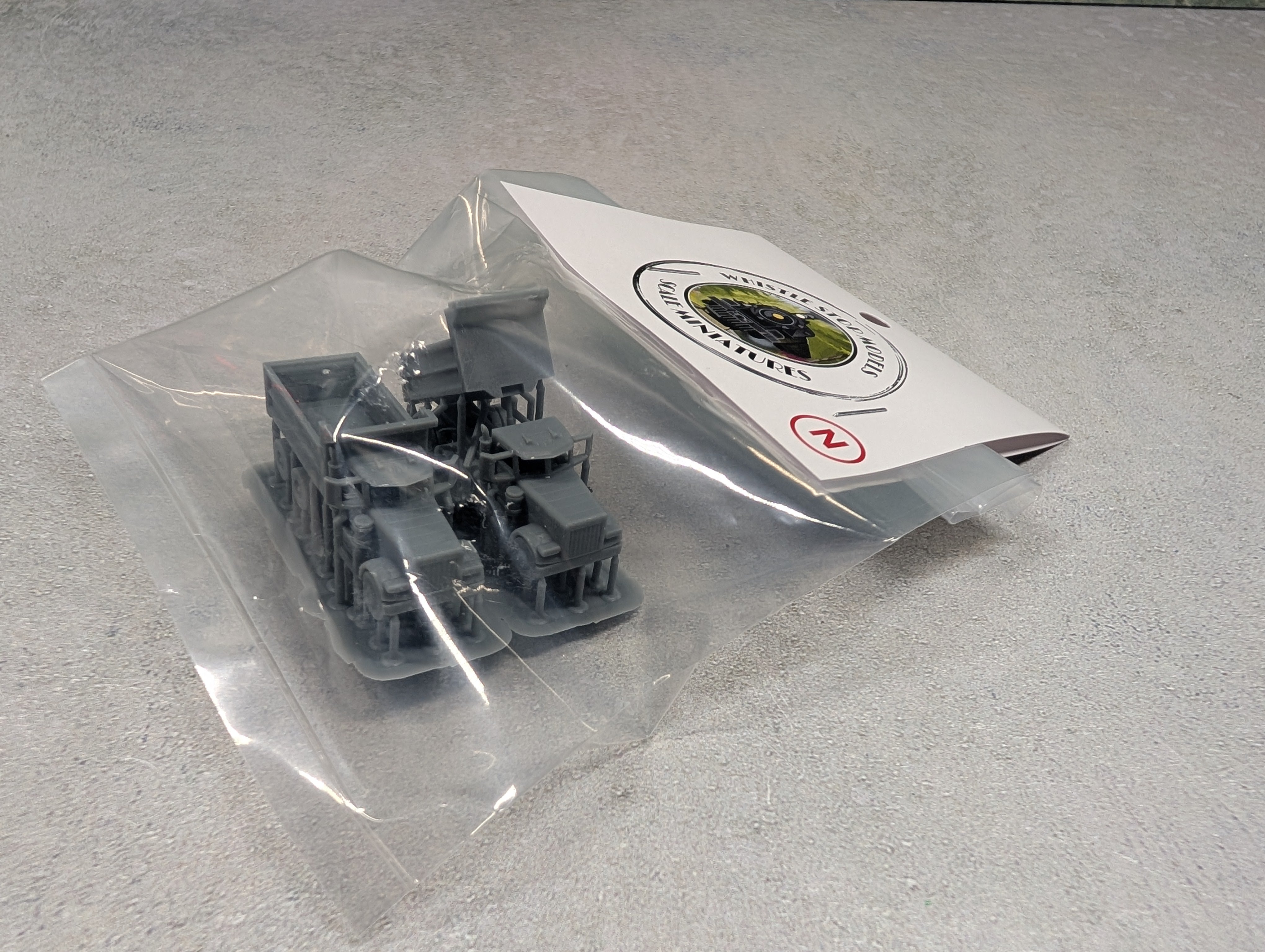 Whistle Stop Models #N9012-2 N Scale Set of Dual Axle Dump Truck, Resin 3D Printed, Highly Detailed