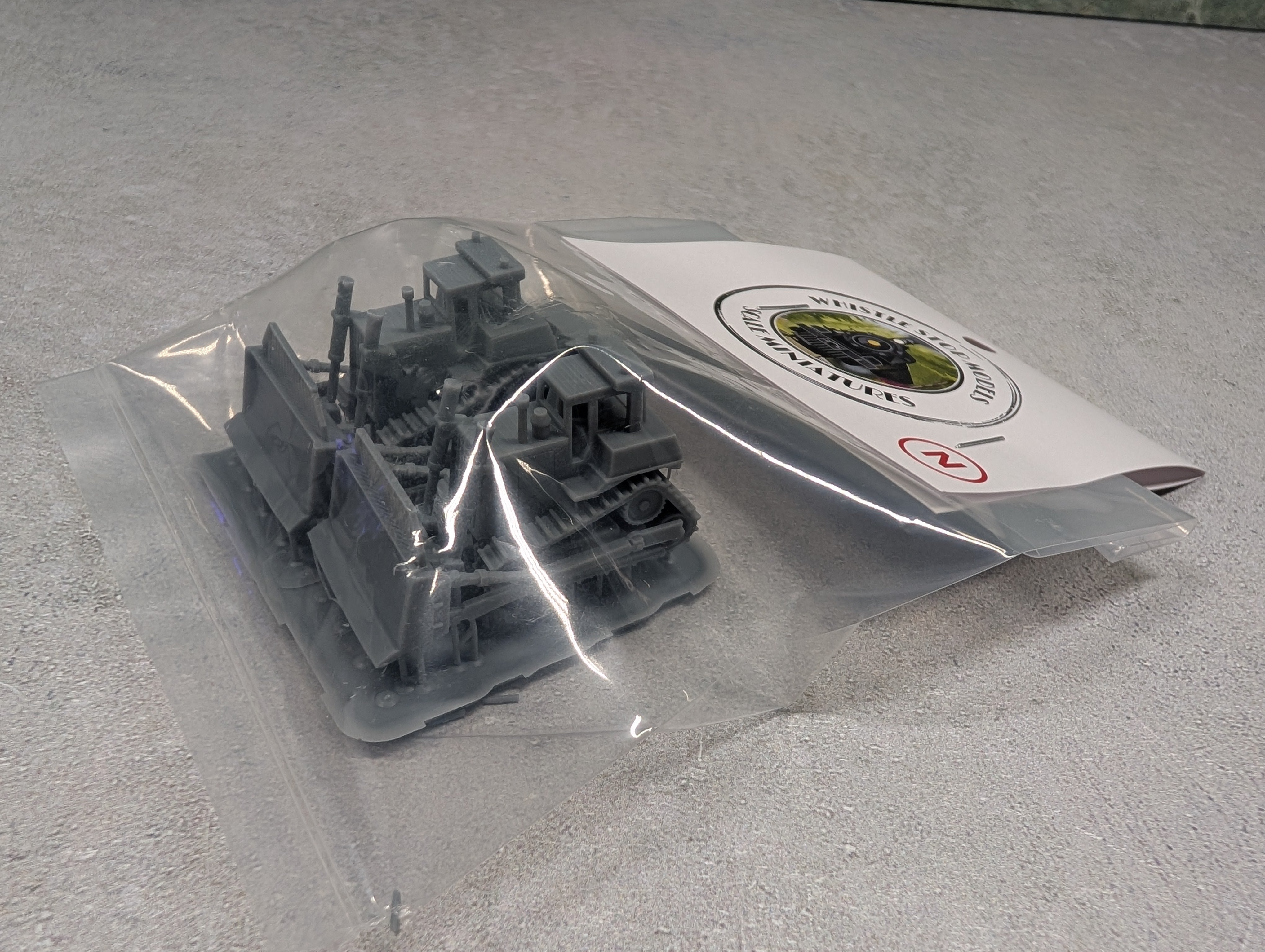 Whistle Stop Models N3001 N Scale Set of Large Dozers, Resin 3D Printed, Highly Detailed (2 pcs)