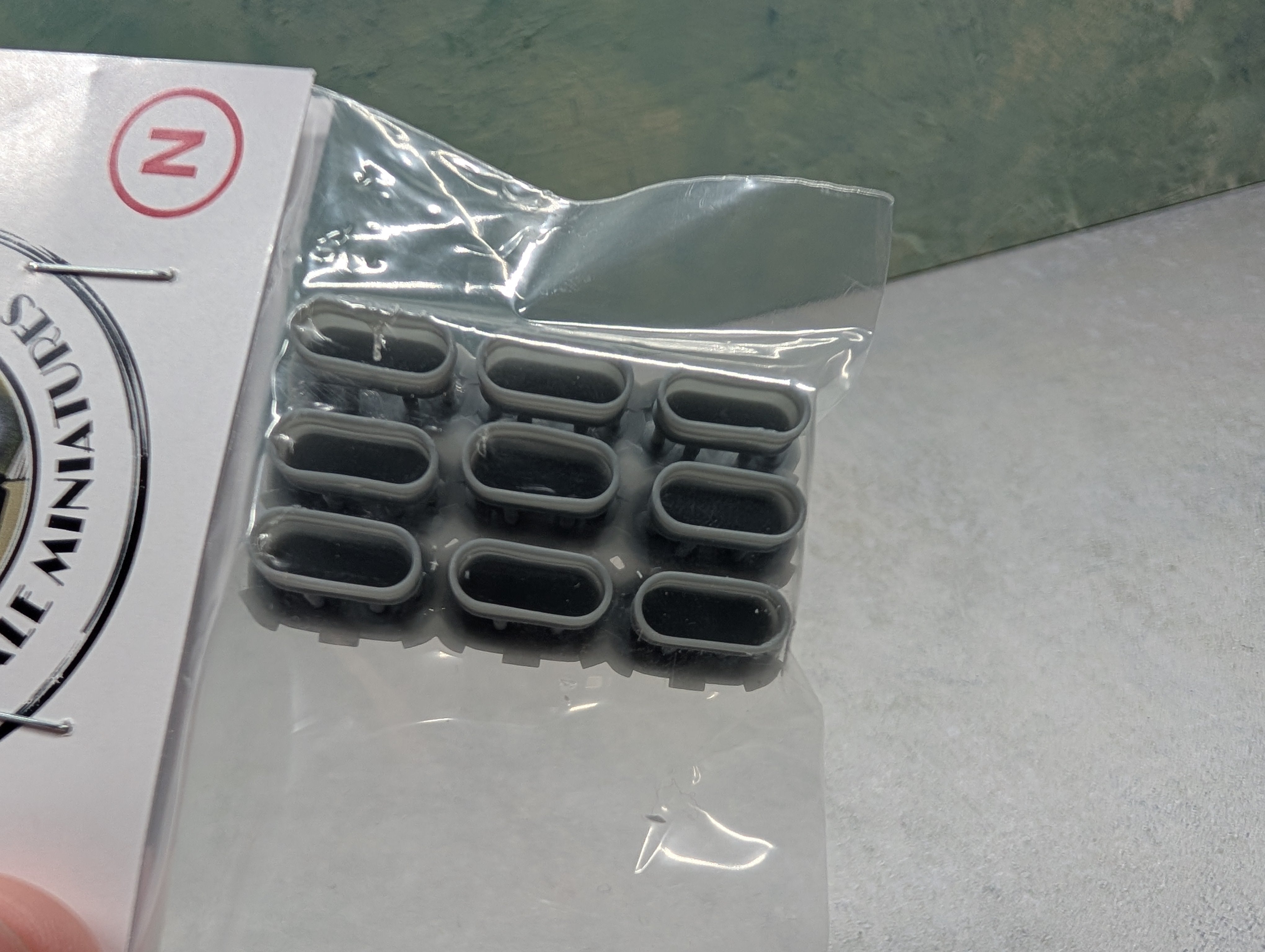 Whistle Stop Models N8016 N Scale Farm Water Troughs, Resin 3D Printed, Highly Detailed (9 pcs)