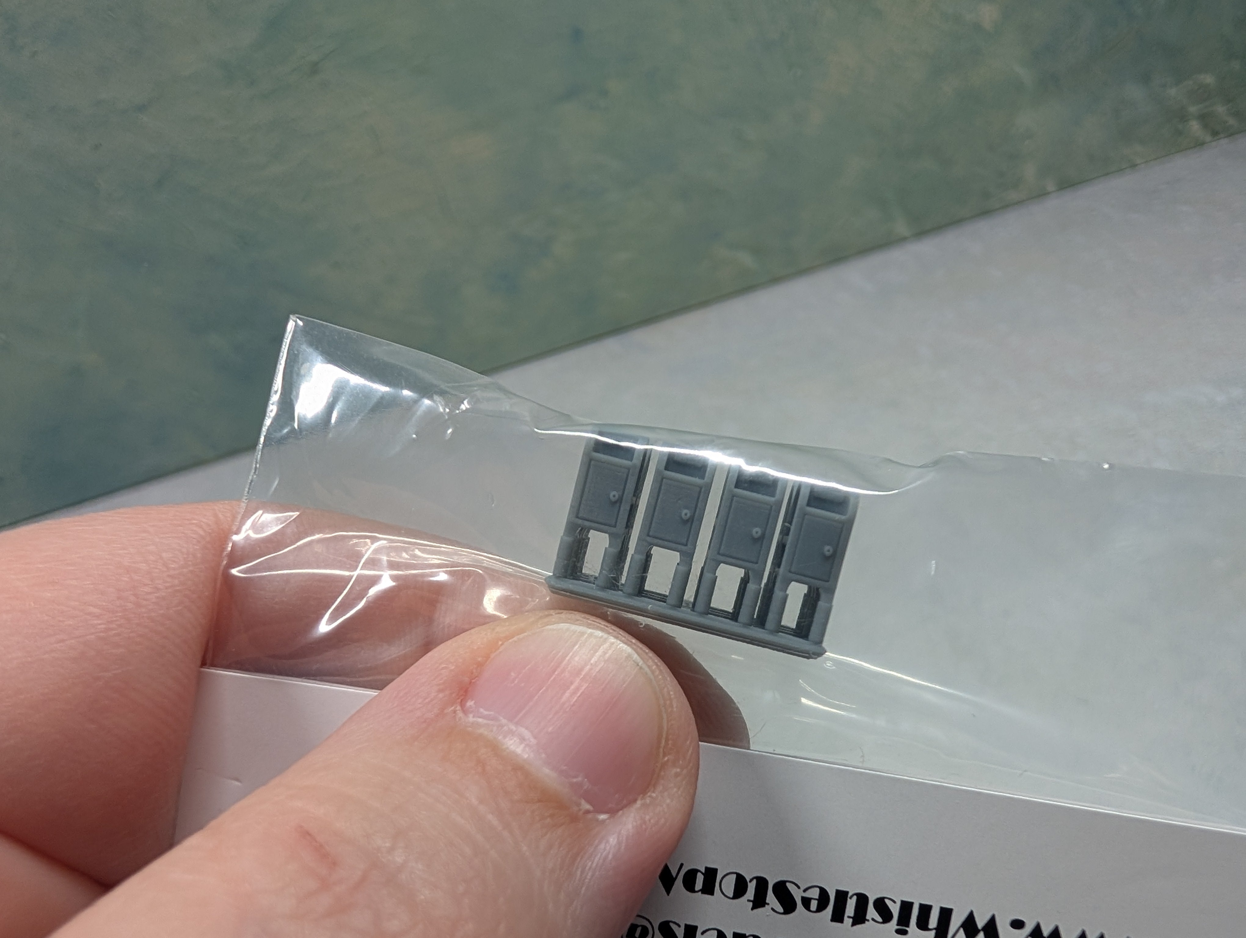 Whistle Stop Models N1009 N Scale Mail Post Boxes, Resin 3D Printed, Highly Detailed (8 pcs)