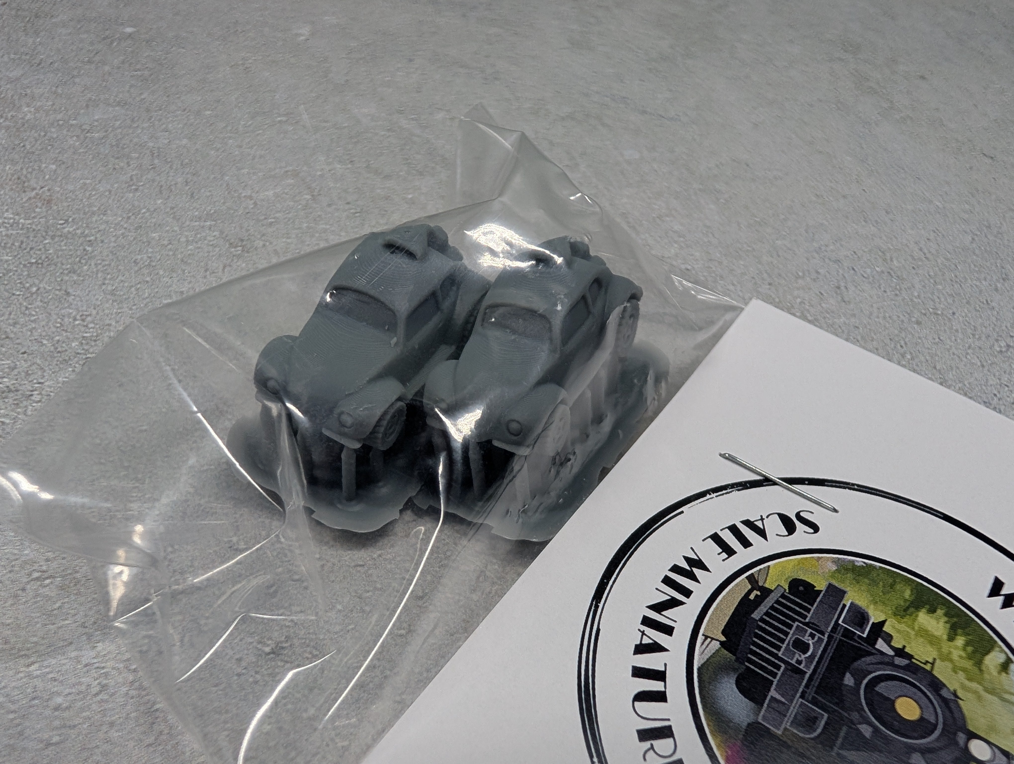 Whistle Stop Models N3012 N Scale Set of 1979 VW Bug Cars, Resin 3D Printed, Highly Detailed (2 pcs)