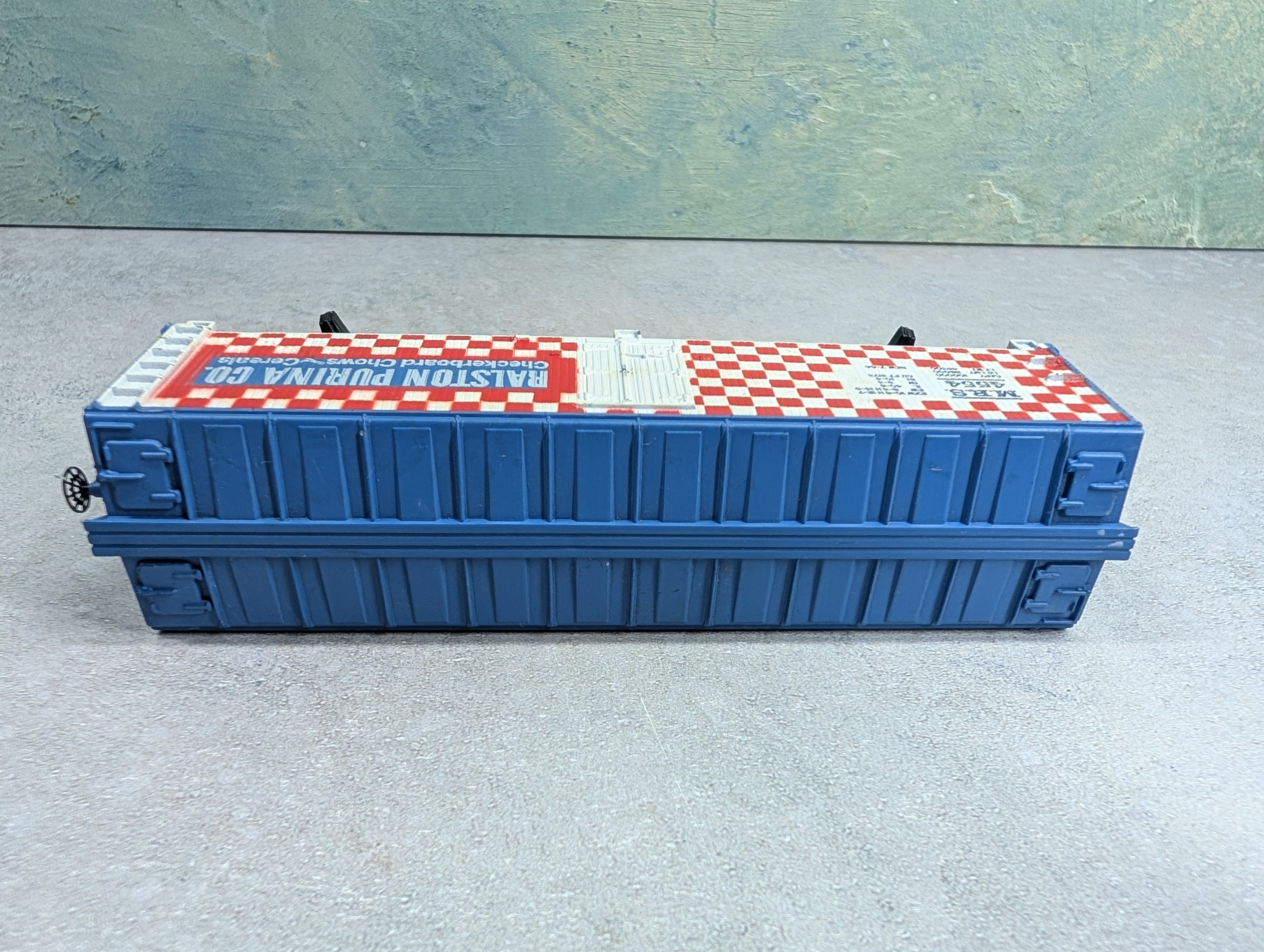 USED Tyco HO Scale 40' Wooden Box Car Ralston Purina MRS #4554