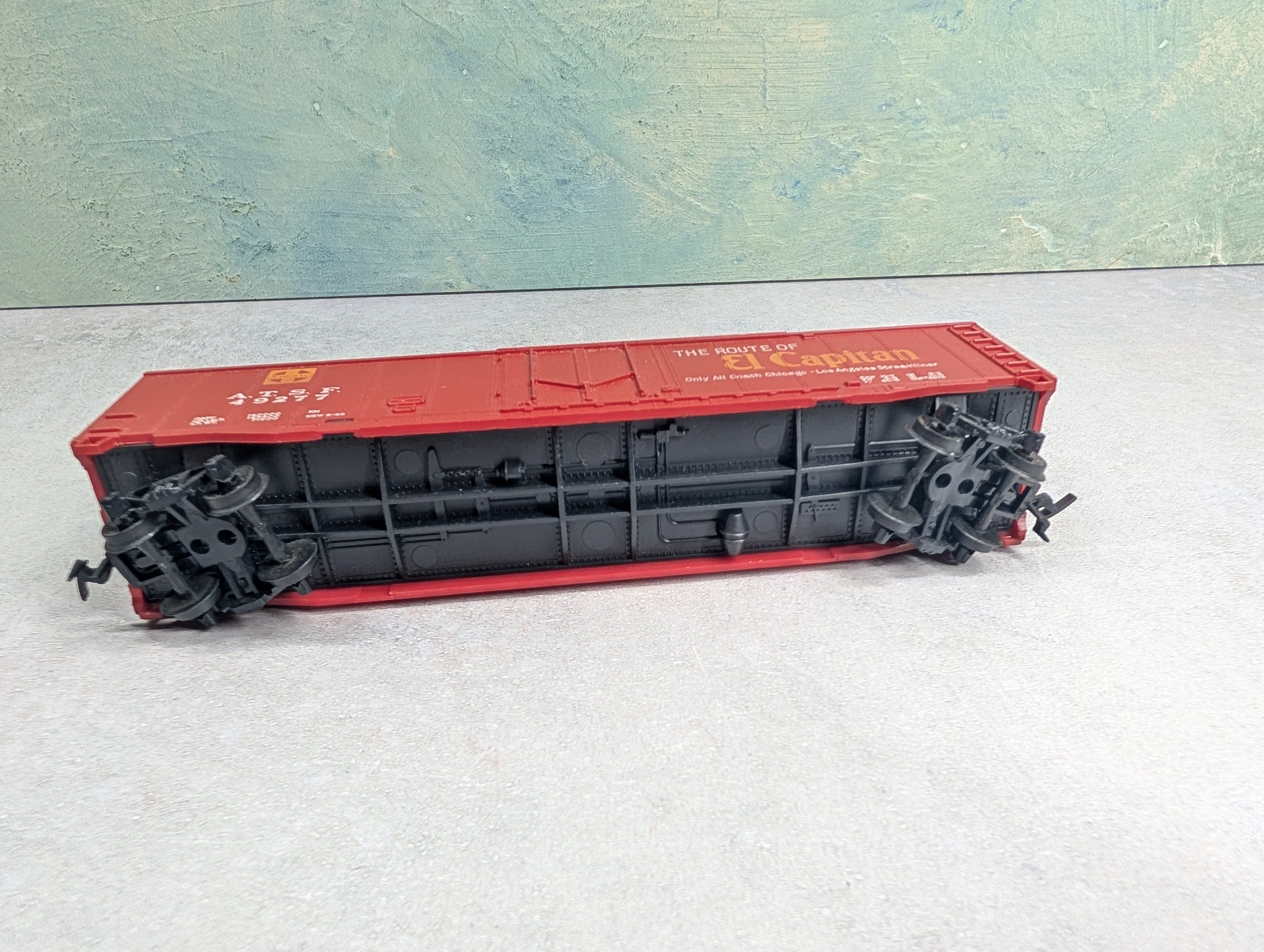 USED Tyco HO Scale 50' Box Car Santa Fe ATSF #49277