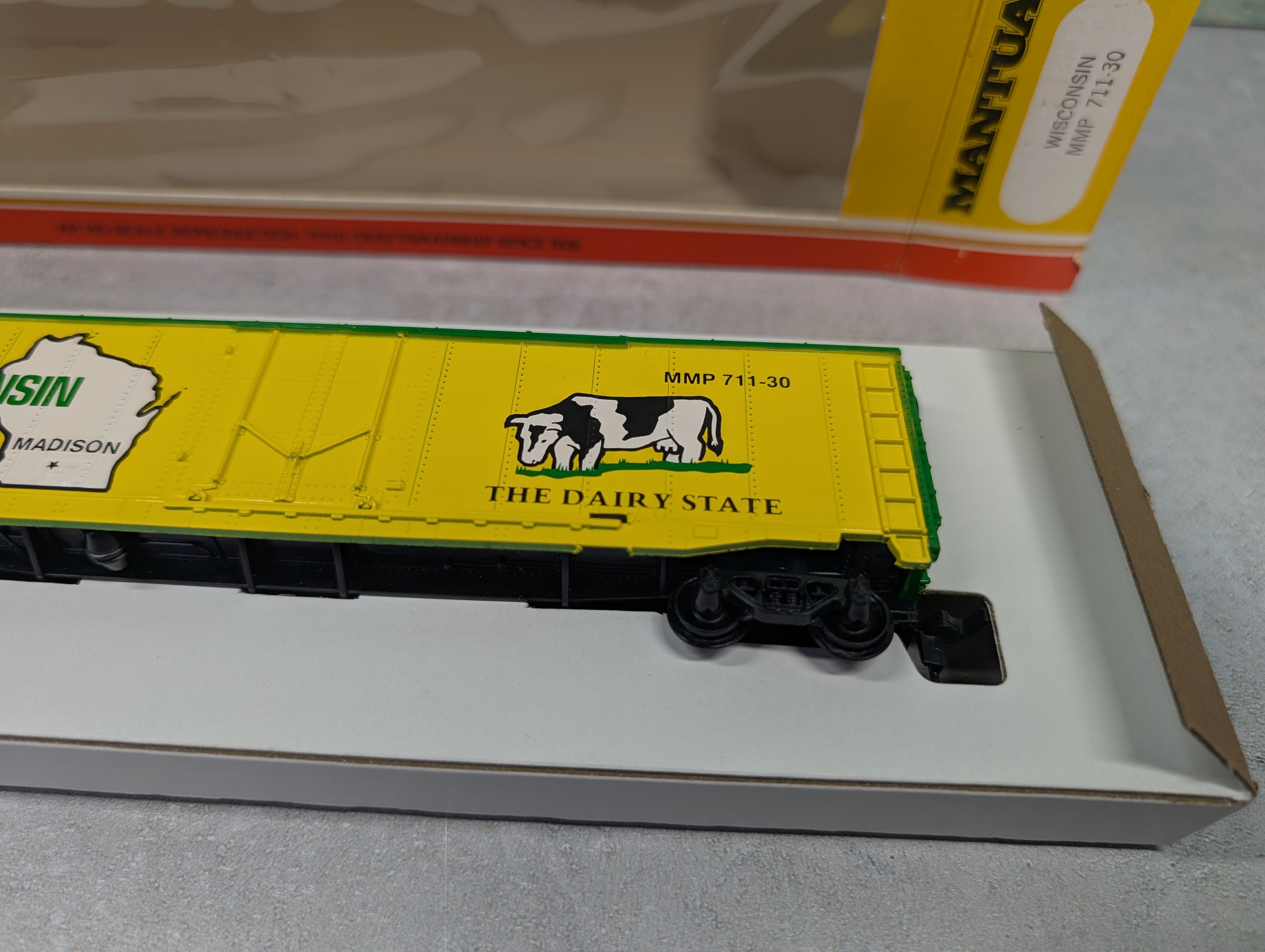 USED Mantua #711-30 HO Scale State Box Car Wisconsin The Dairy State