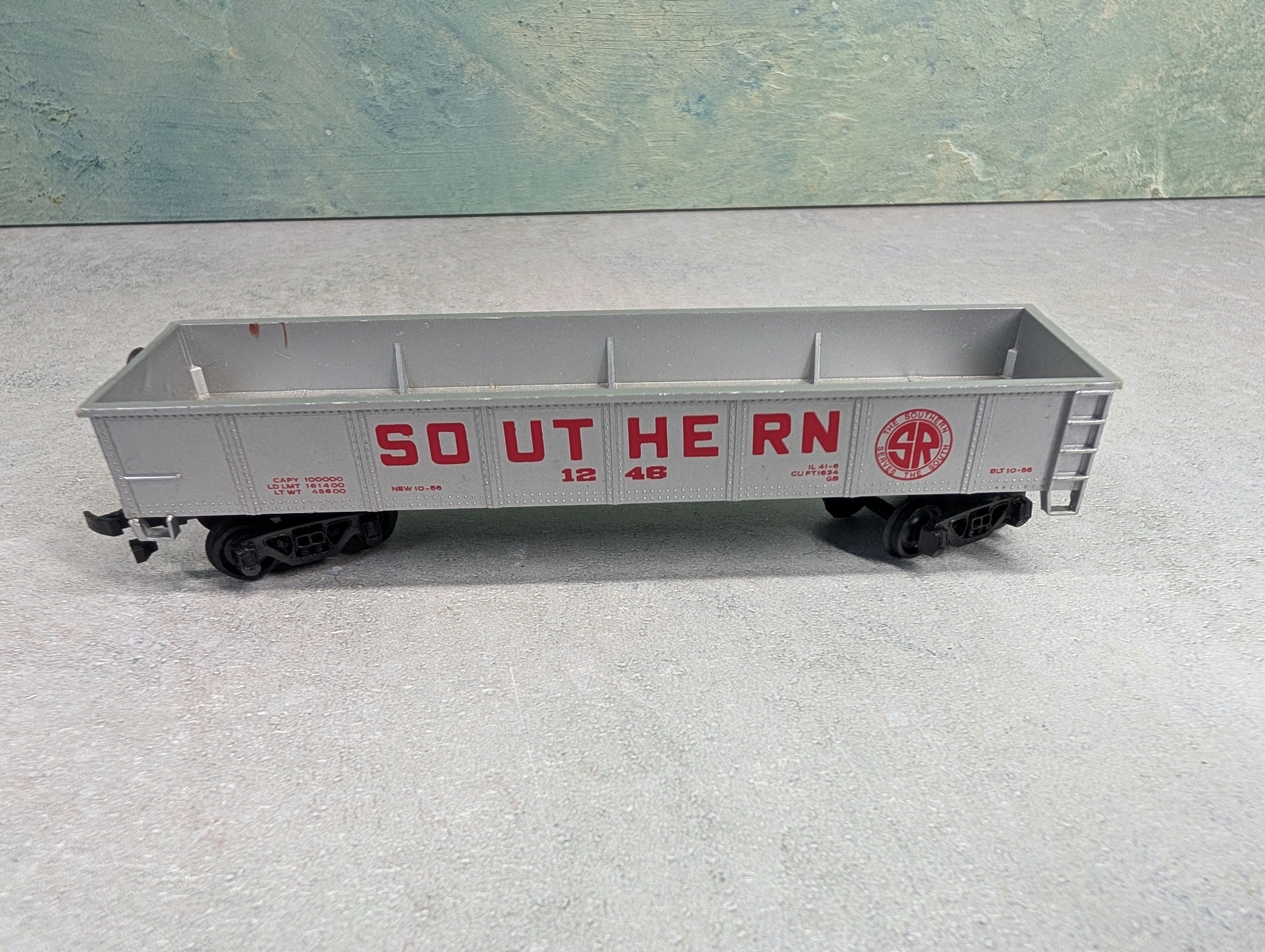 USED Bachmann HO Scale 40' Gondola Southern #1246