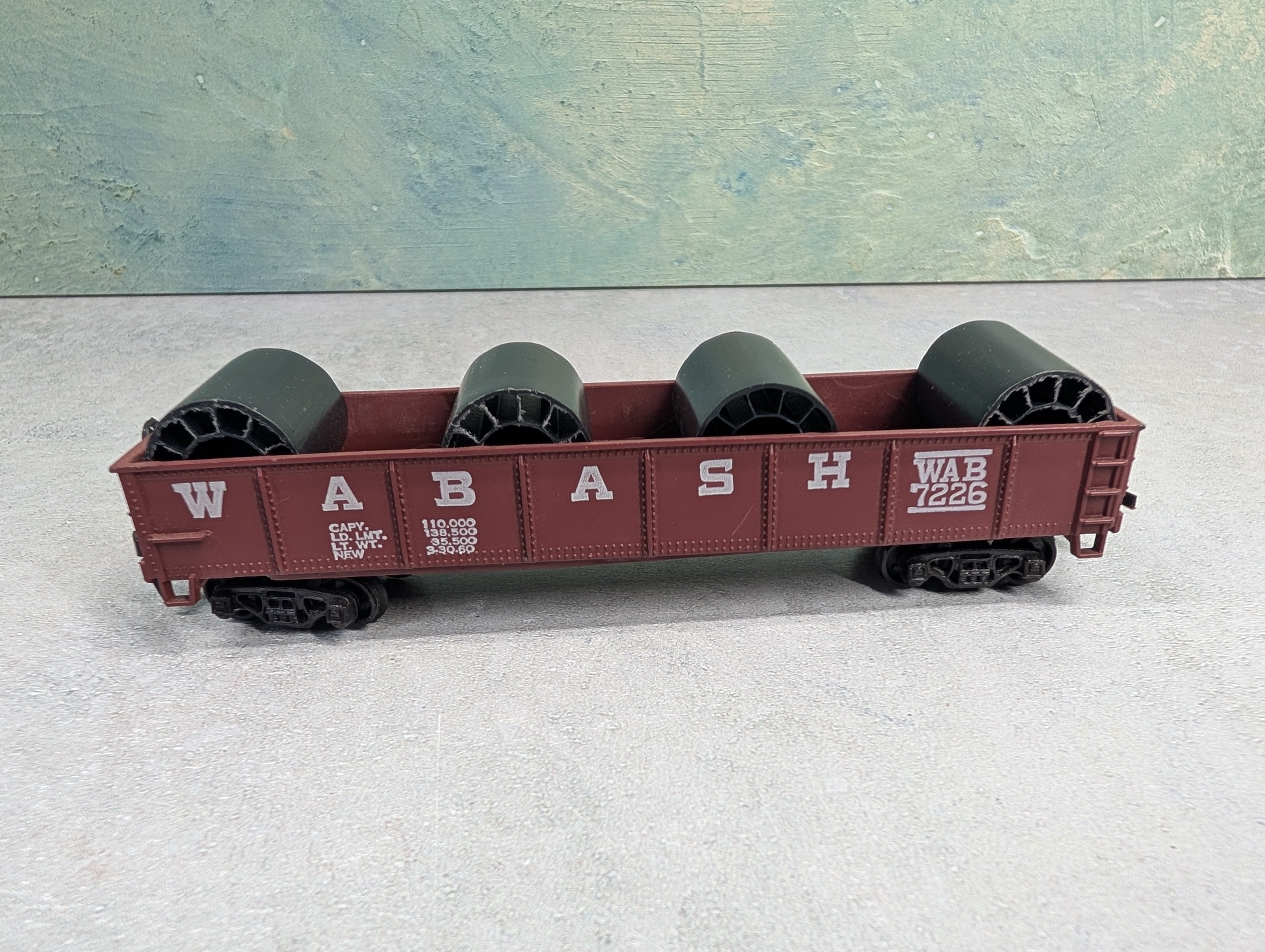 USED Varney HO Scale 40' Gondola Wabash WAB #7226