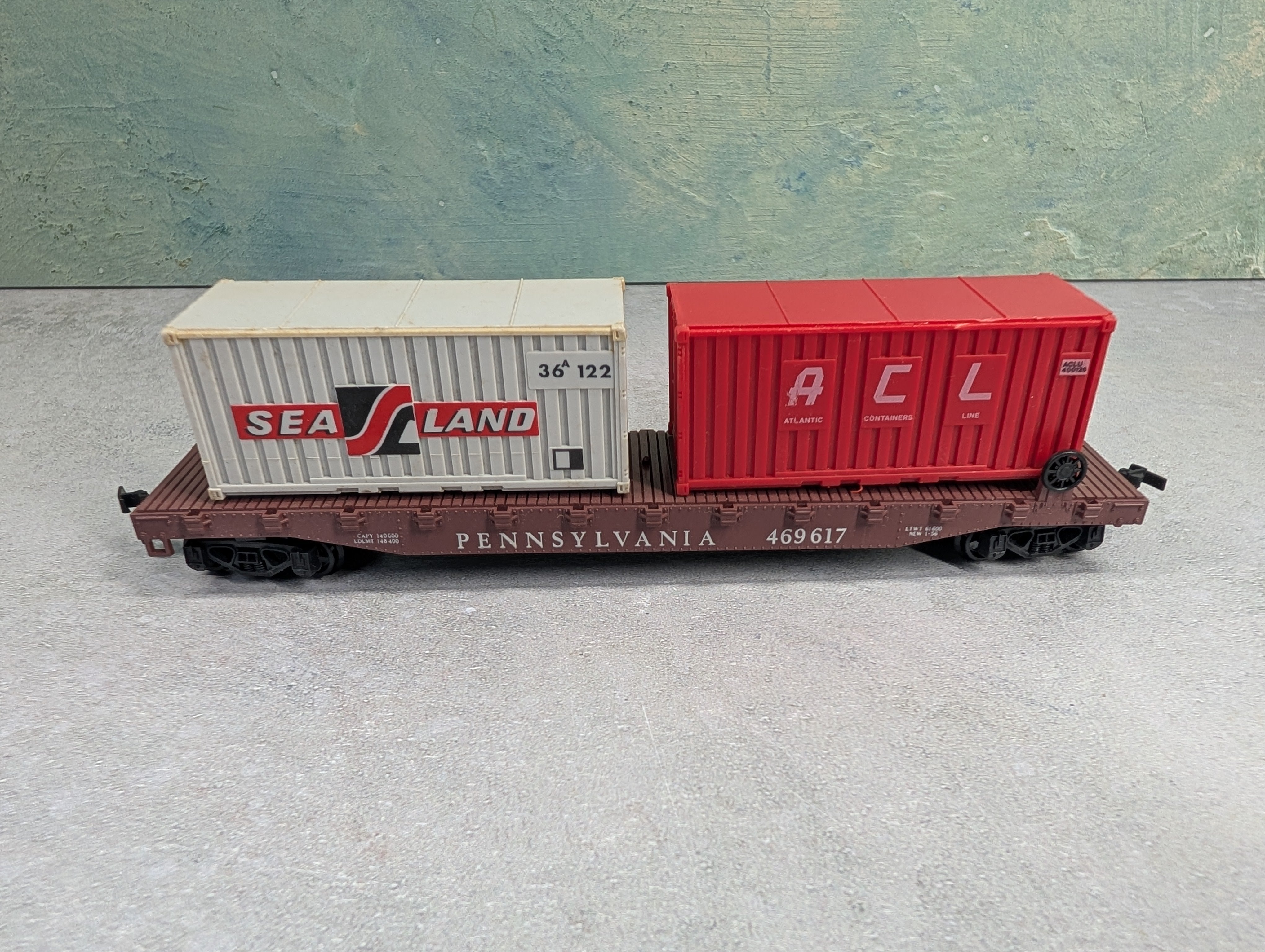 USED AHM HO Scale 50' Flat Car Pennsylvania #469617