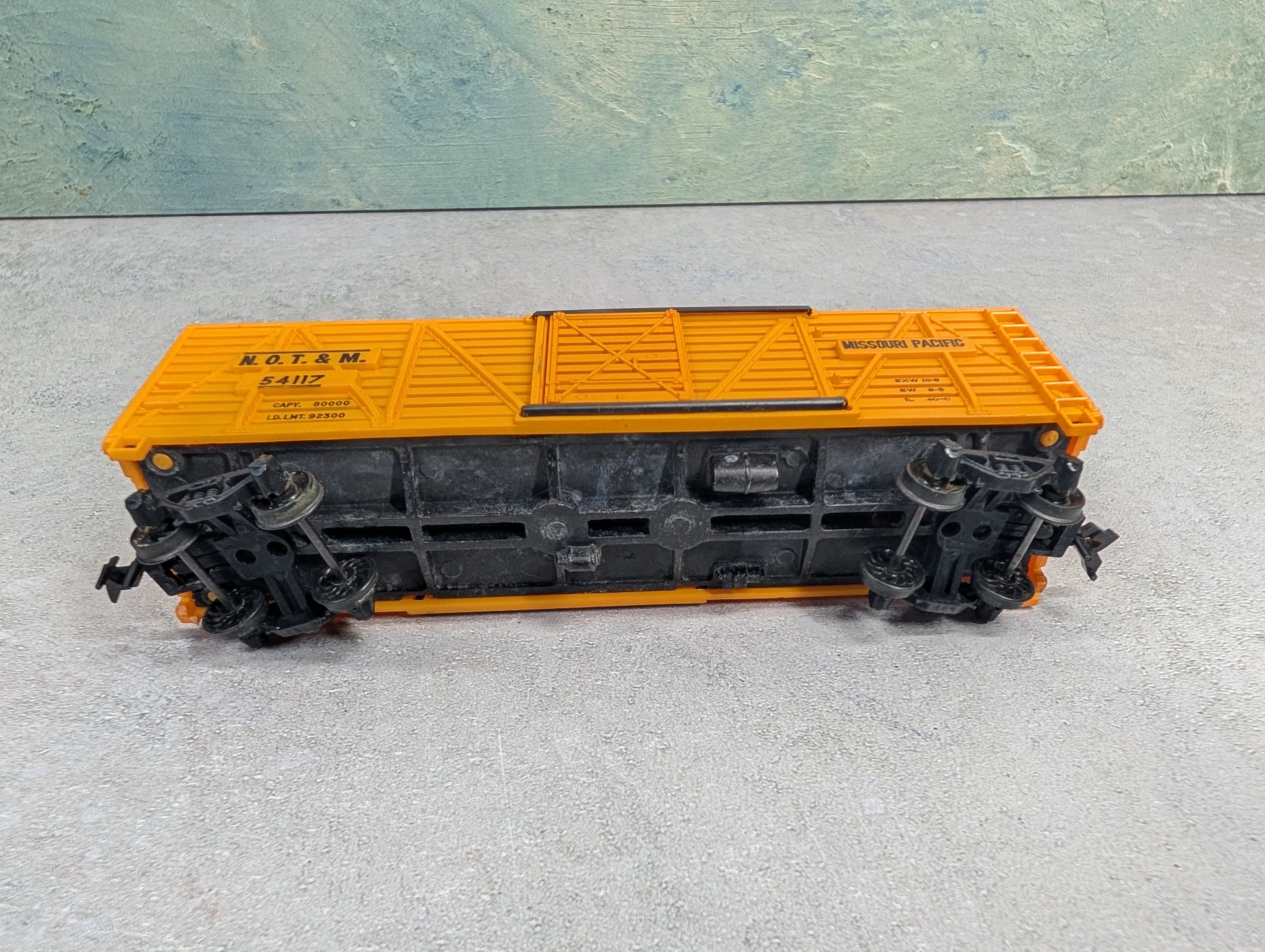 USED Mantua HO Scale 40' Cattle Stock Car Missouri Pacific NOT&M #54117