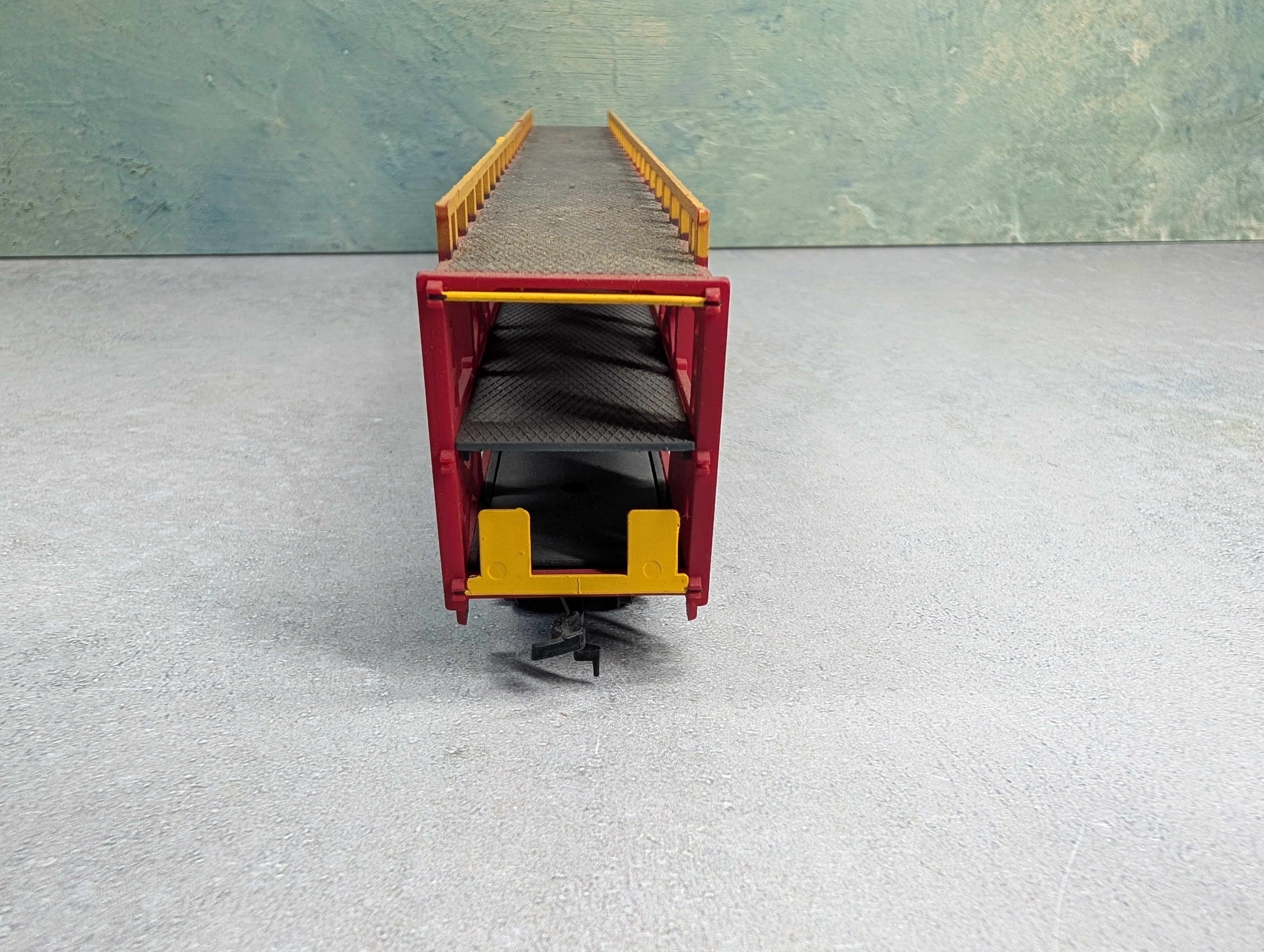 USED Bachmann HO Scale Auto Carrier Santa Fe ATSF #88969 Damaged/Missing Parts