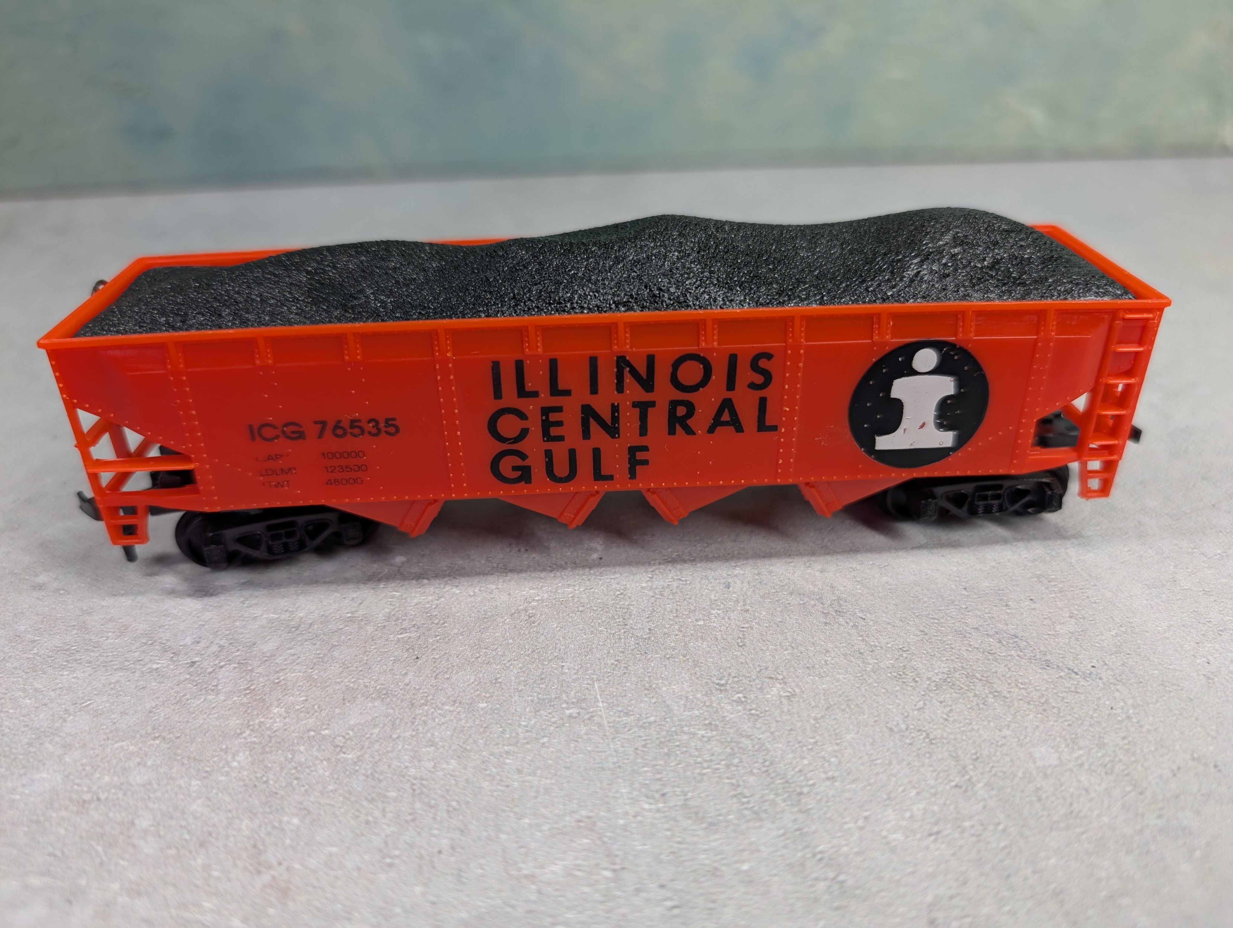 USED Model Power HO Scale Quad Hopper Illinois Central Gulf ICG #76535