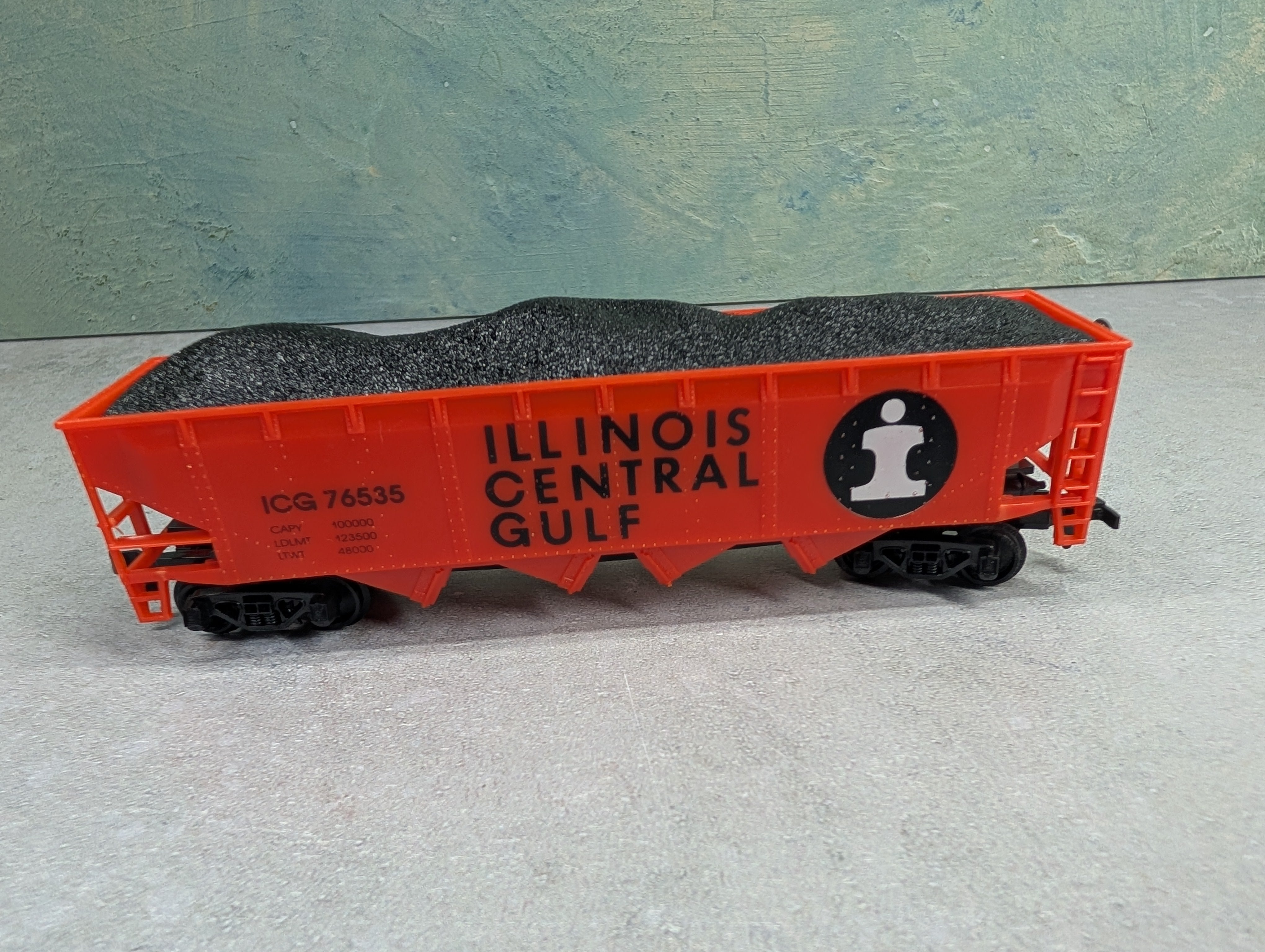 USED Model Power HO Scale Quad Hopper Illinois Central Gulf ICG #76535