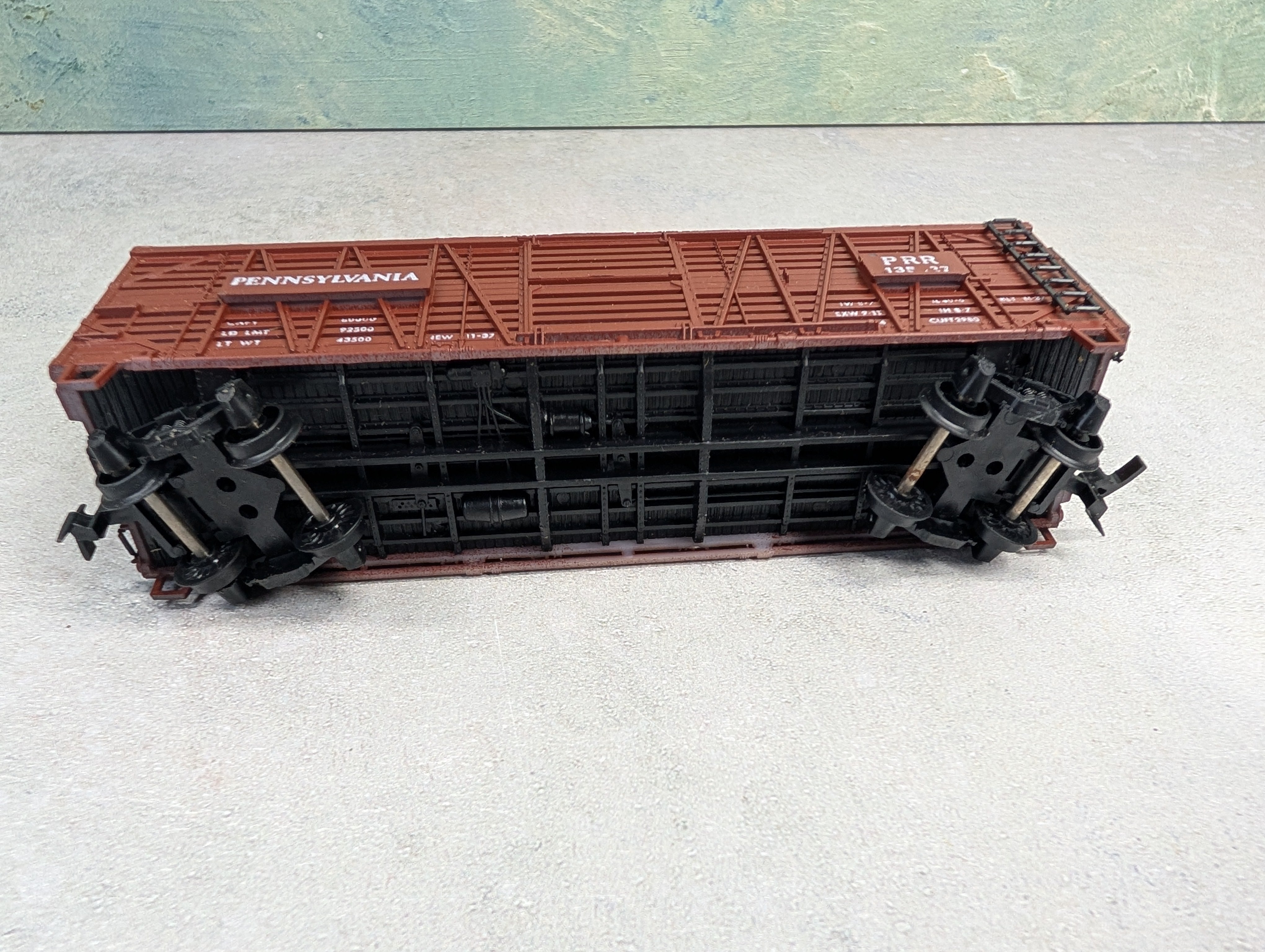 USED Model Power HO Scale 40' Stock Car Pennsylvania