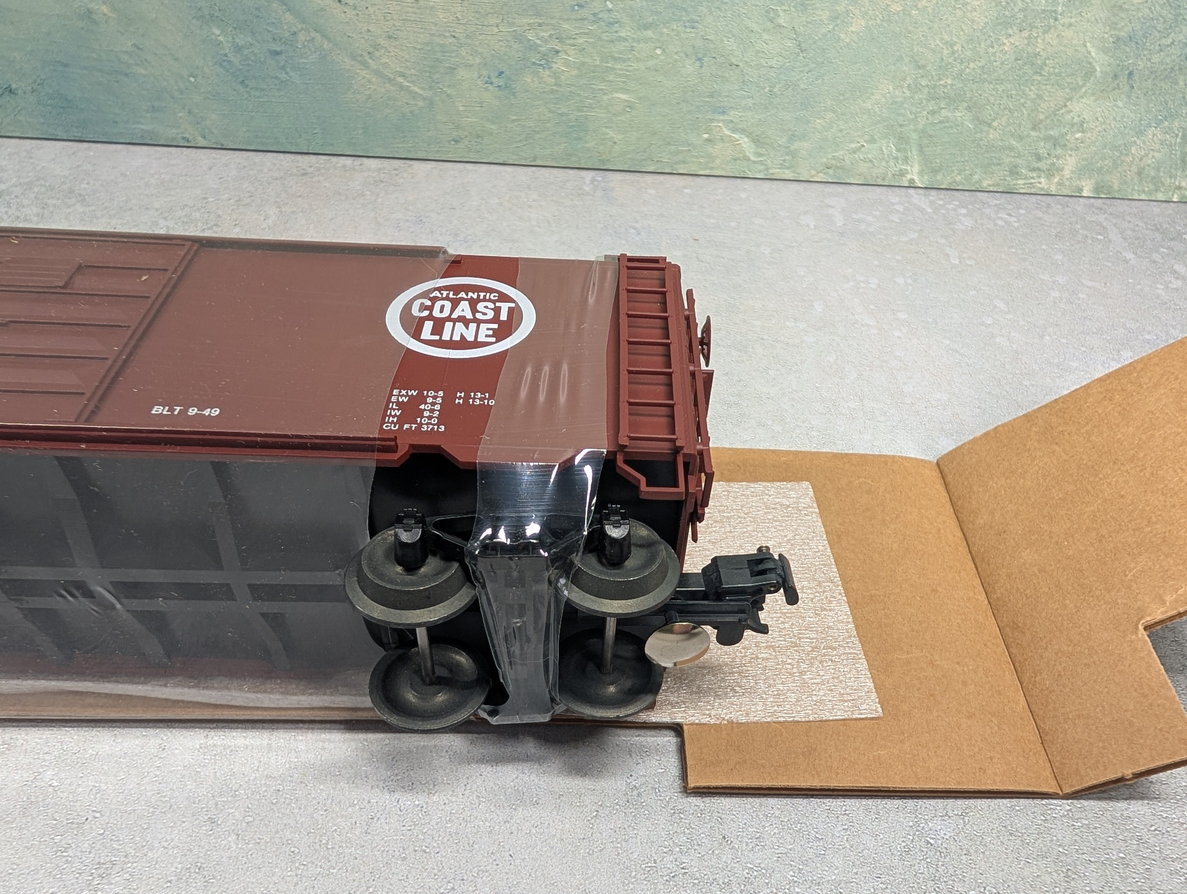 USED Weaver 2023 O 40' Box Car Atlantic Coast Line ACL #36582 P&D Custom Car - Hi-Rail