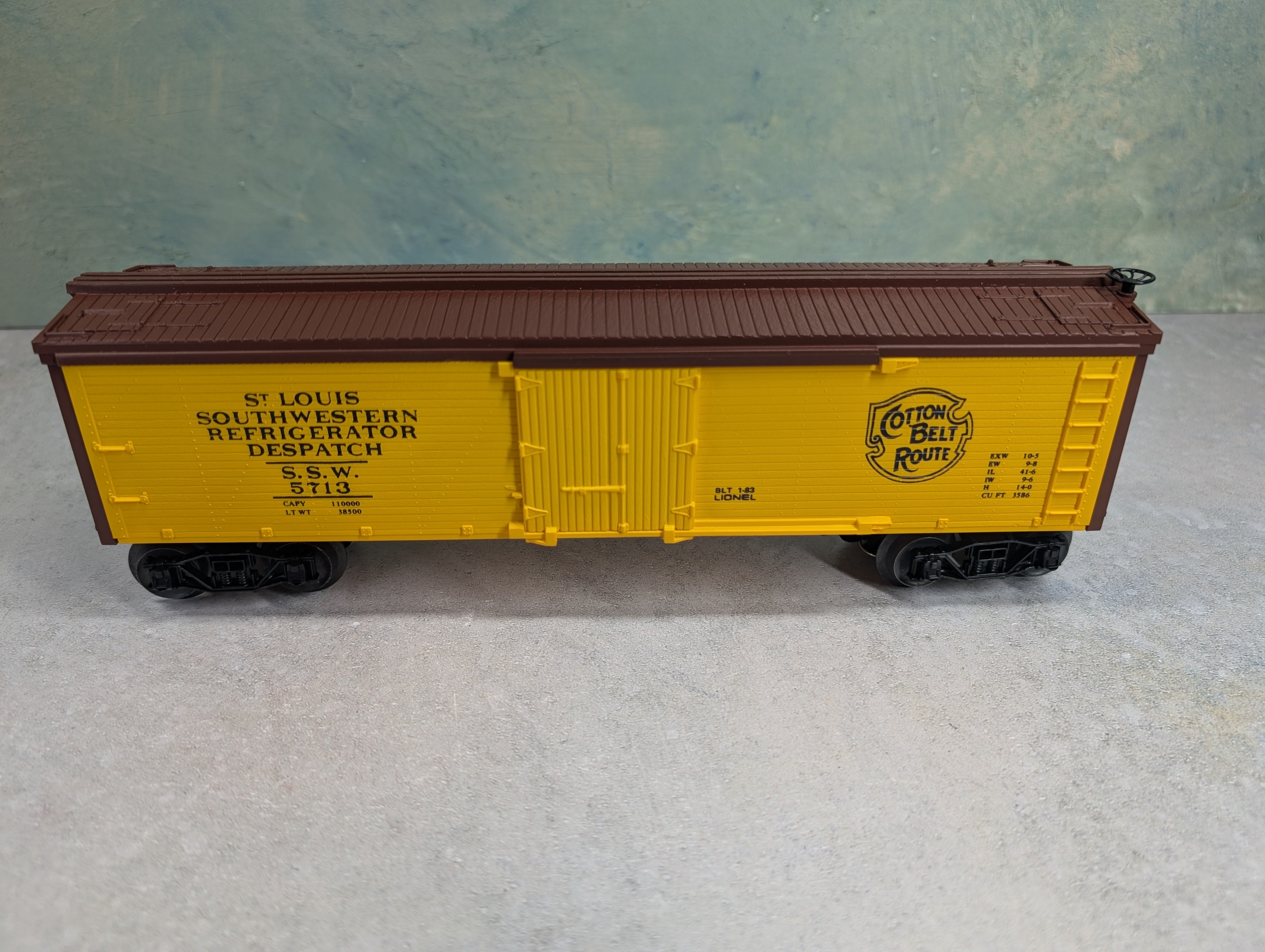 USED Lionel 1392823 O Woodside Reefer Cotton Belt SSW #5713