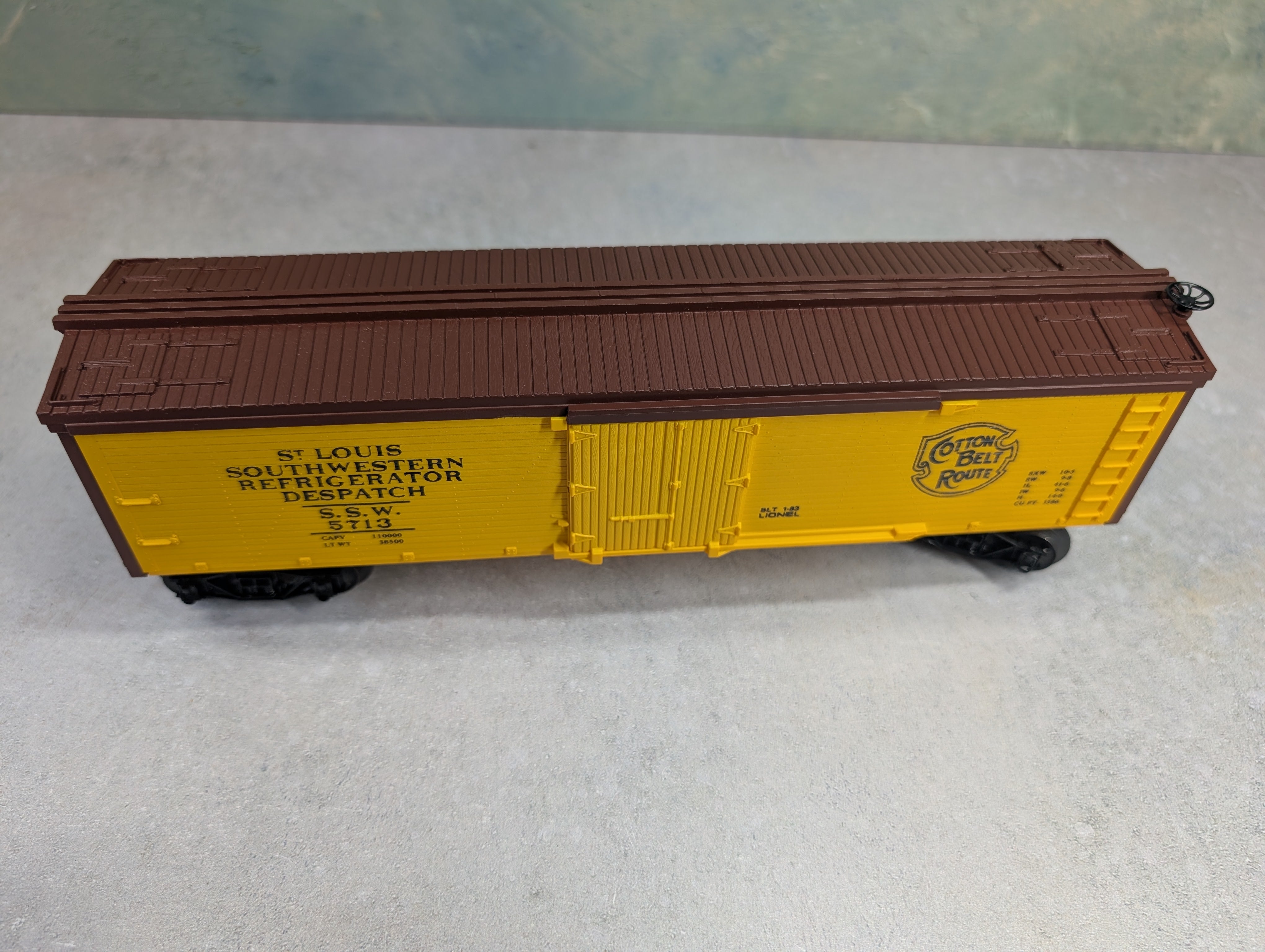 USED Lionel 1392823 O Woodside Reefer Cotton Belt SSW #5713