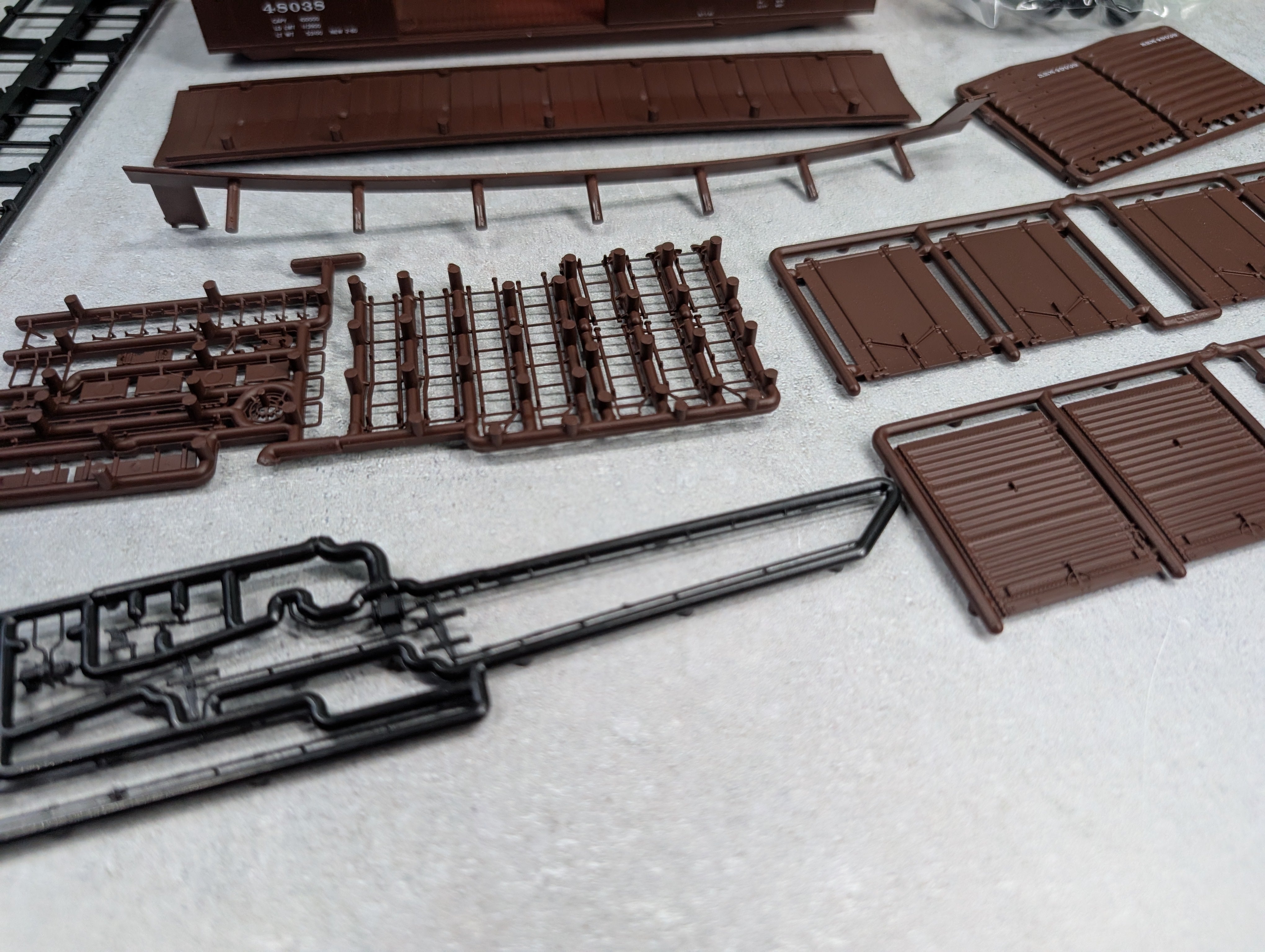 USED Intermountain #40604-06 HO Scale PS-1 50' DD Box Car Cotton Belt SSW #48038 KIT