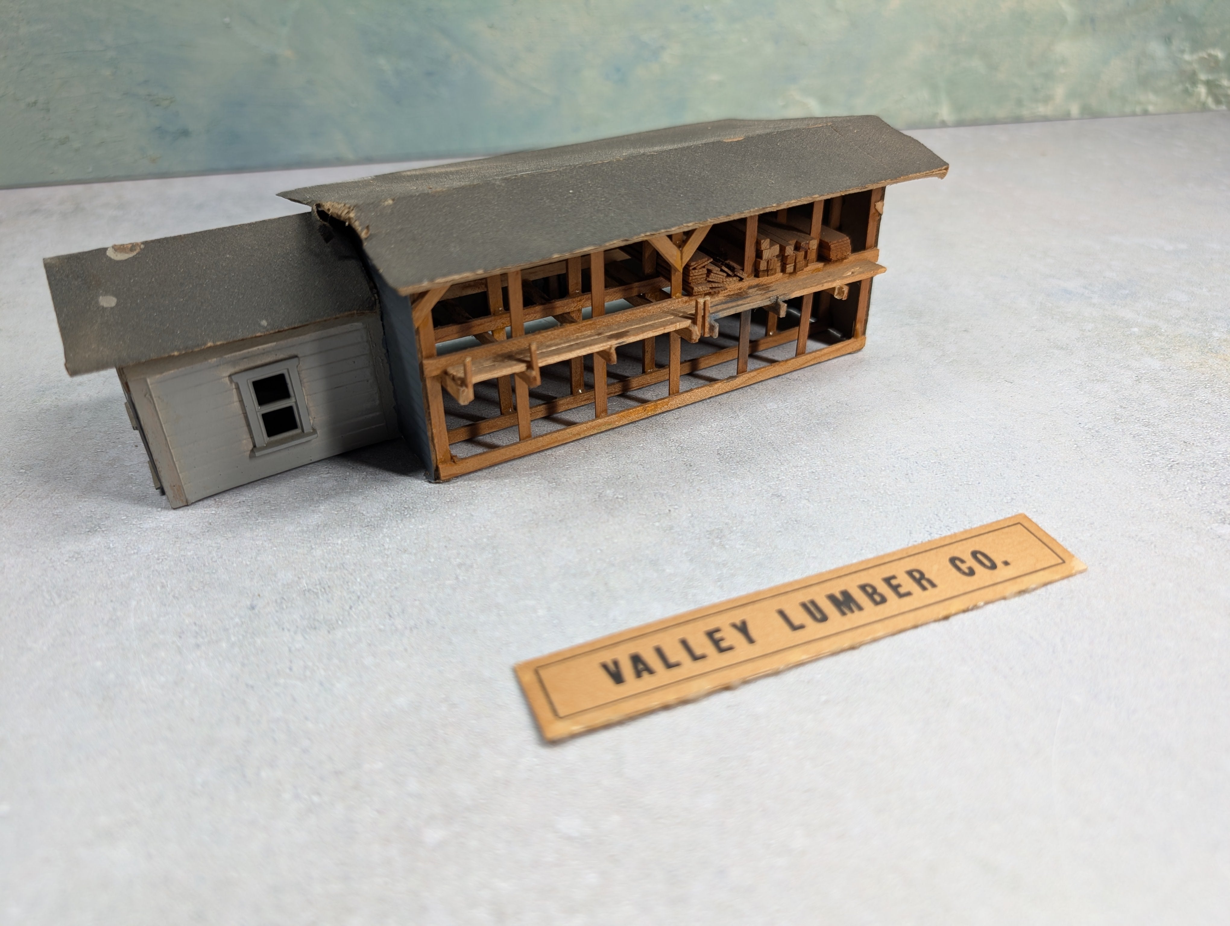 USED HO Scale Valley Lumber Co, Scratch Built, Lumber