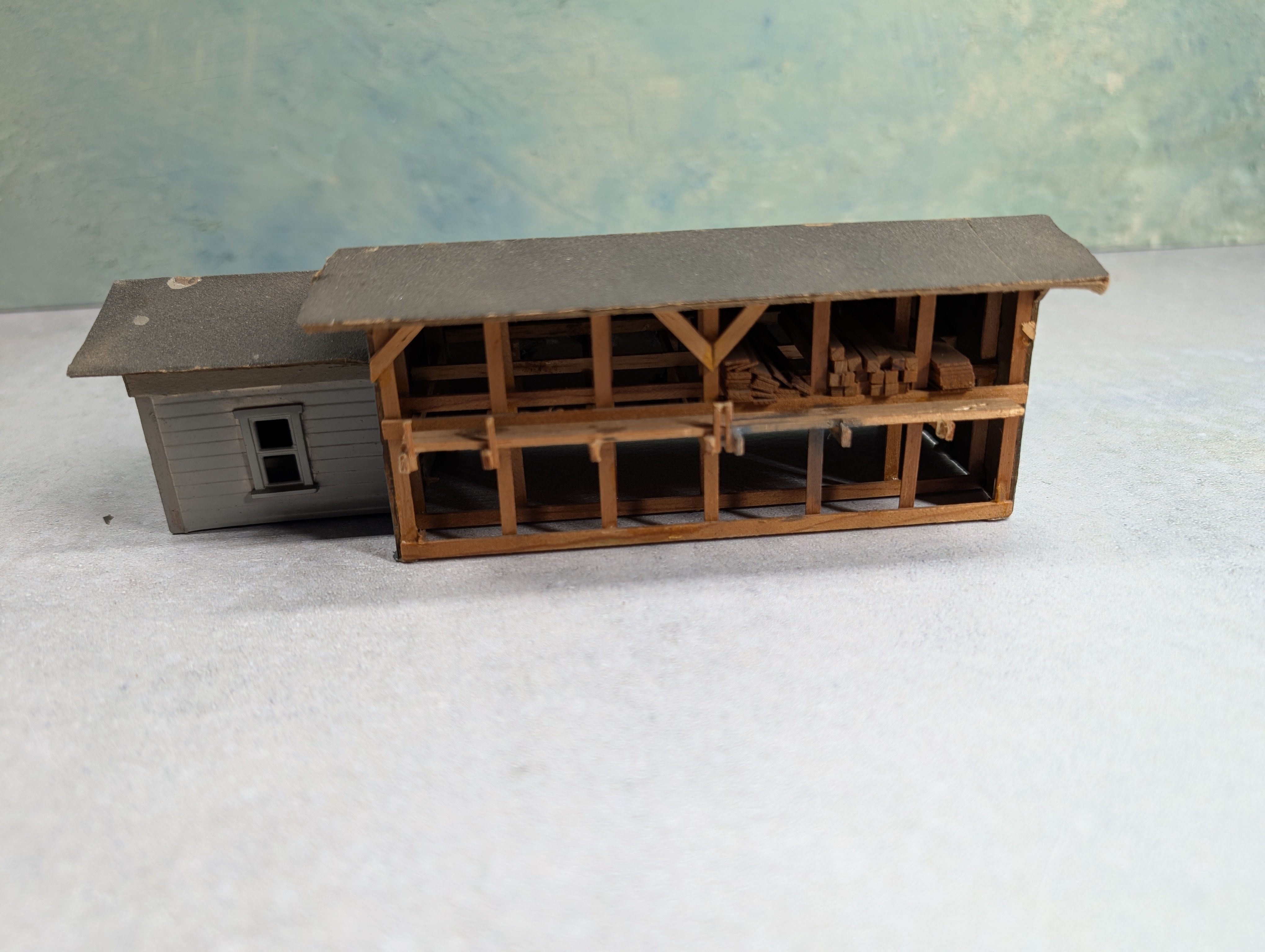 USED HO Scale Valley Lumber Co, Scratch Built, Lumber