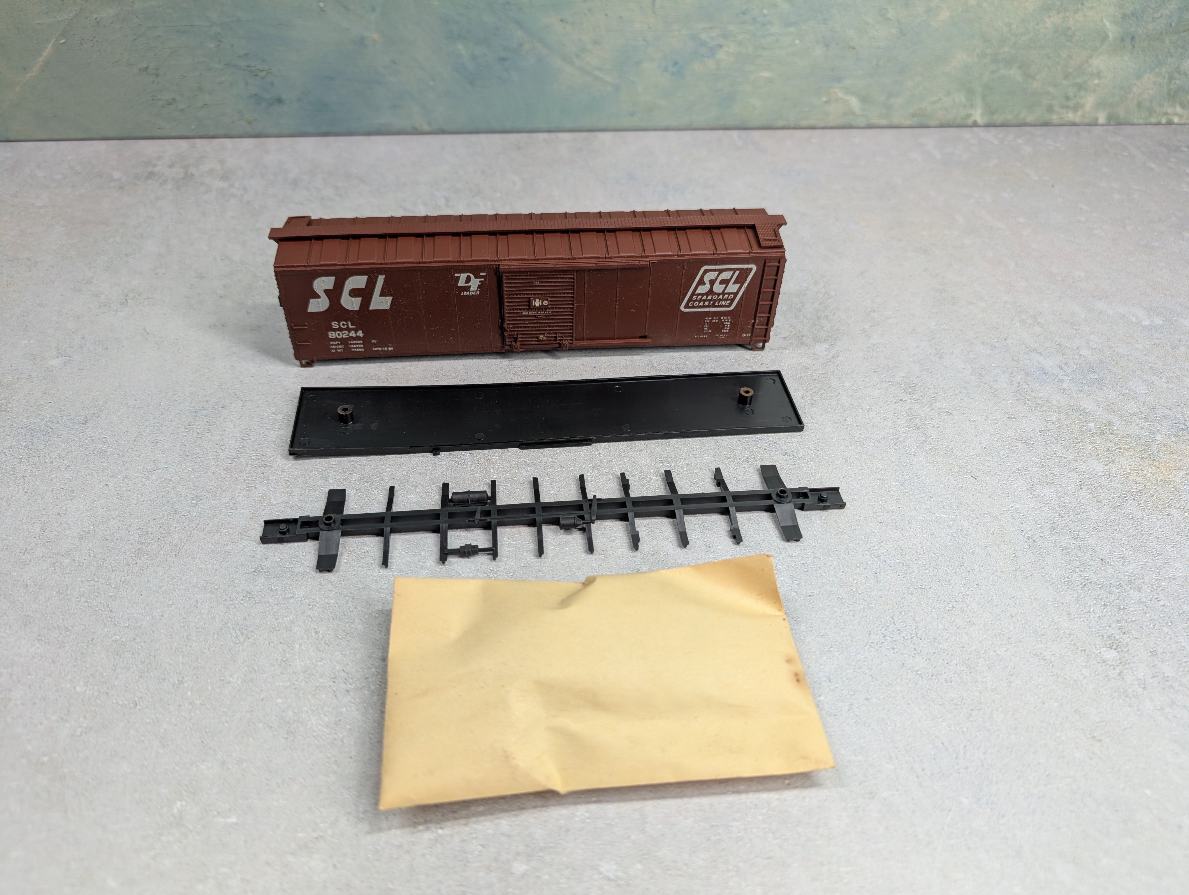 USED Athearn HO Scale 50' Box Car Seaboard Coast Line SCL #80244 Decal KIT
