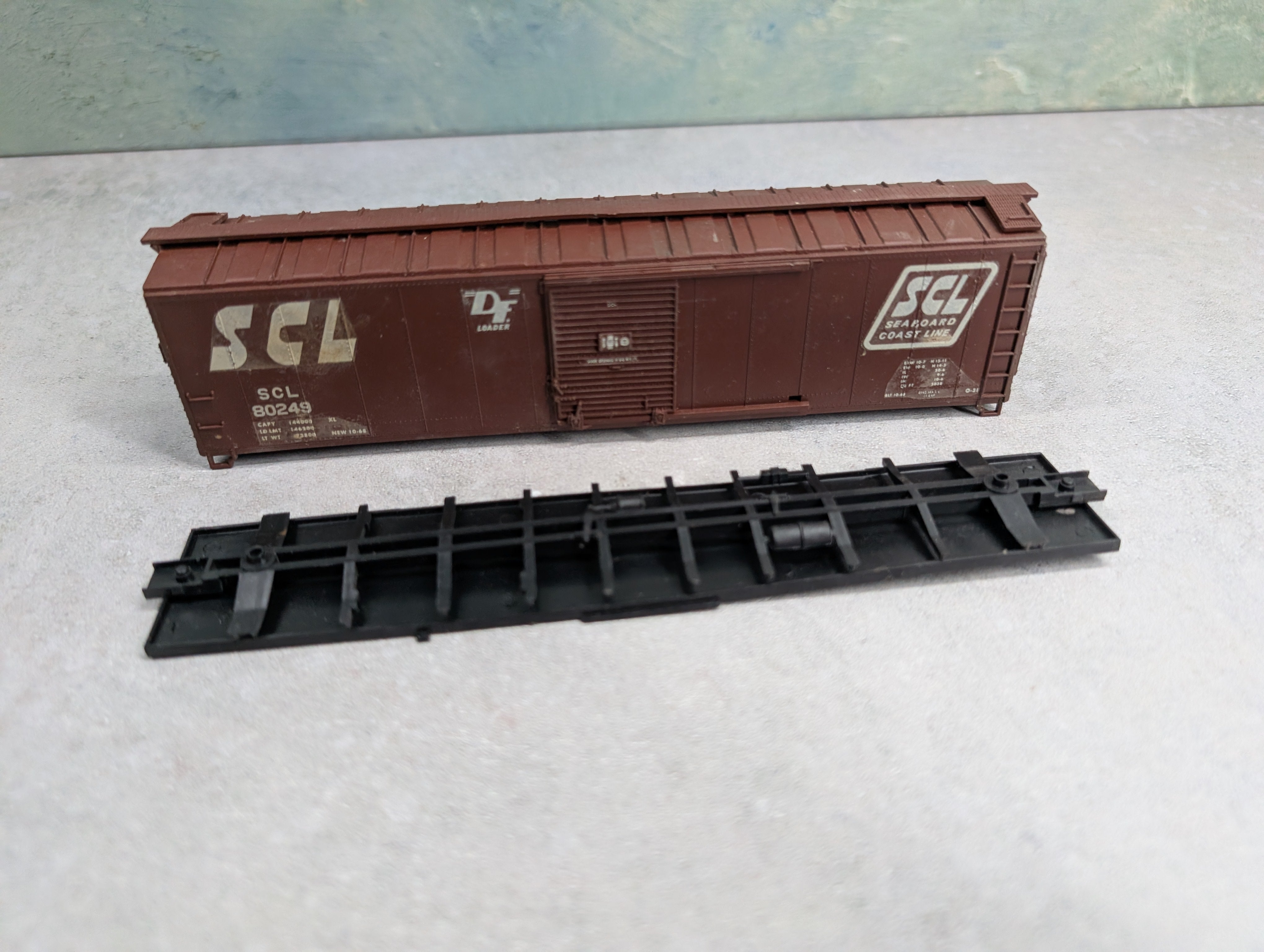 USED Athearn HO Scale 50' Box Car Seaboard Coast Line SCL #80249 Decal