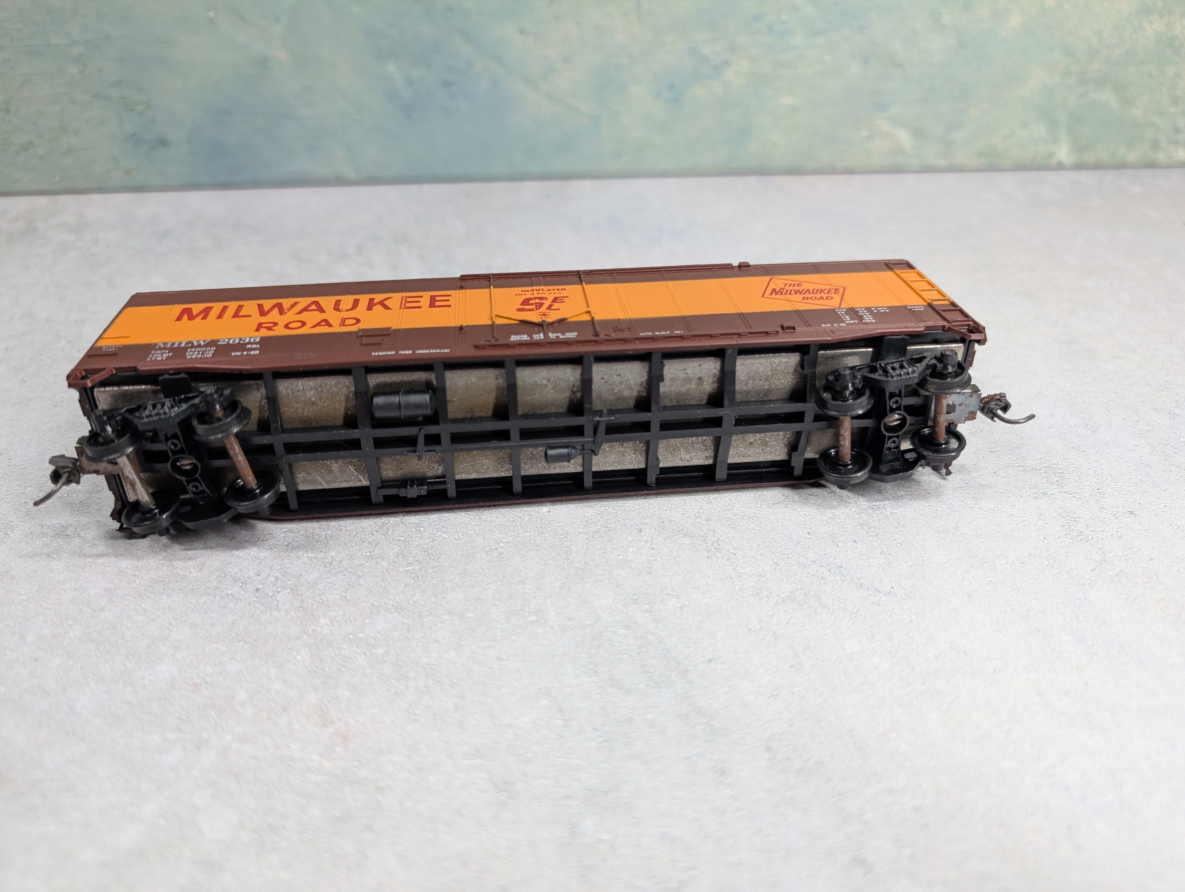 USED Athearn HO Scale 50' Box Car Milwaukee Road MILW #2636