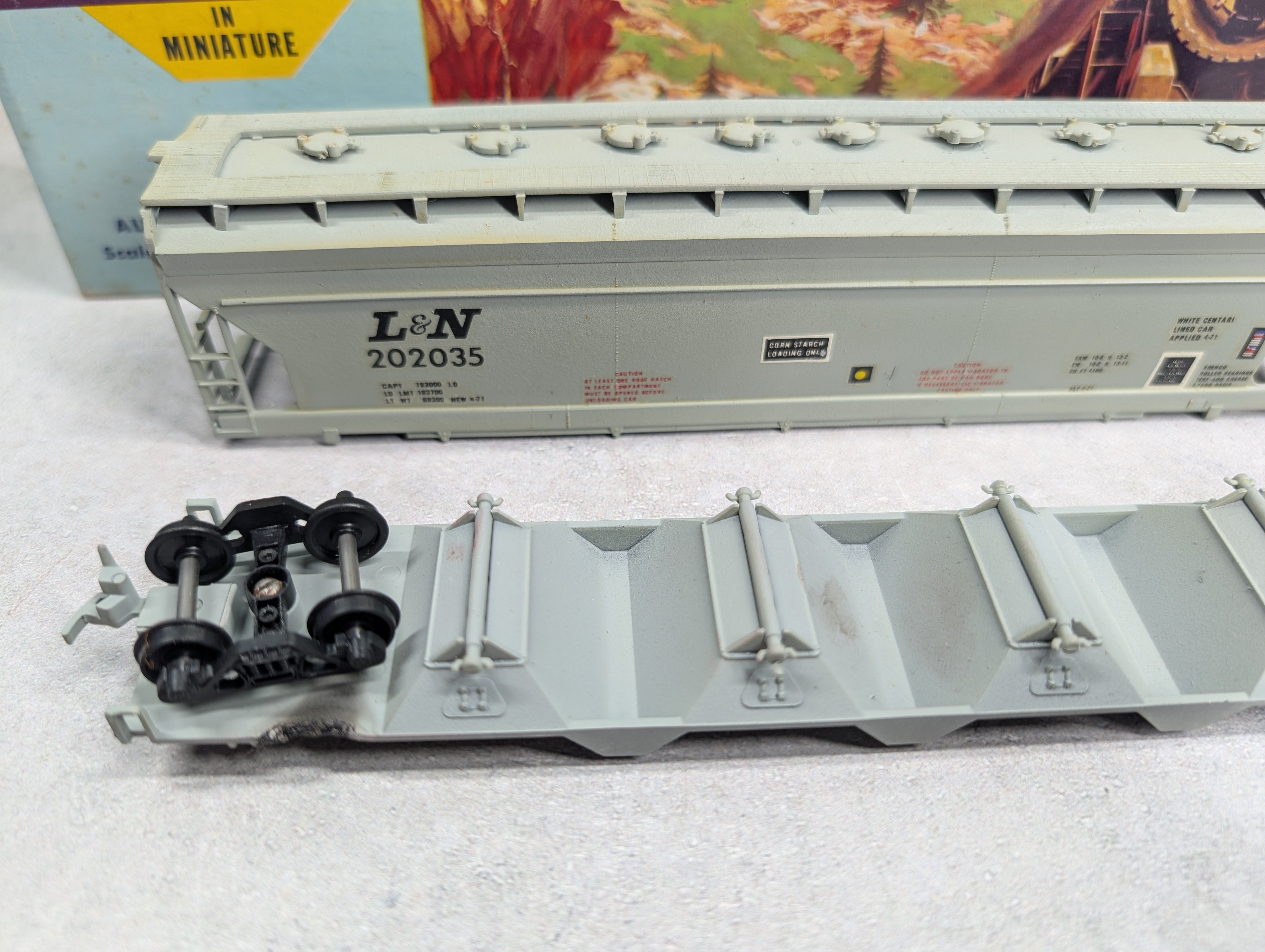 USED Athearn HO Scale 55' ACF Center Flow Louisville & Nashville L&N #202035 Custom Started KIT