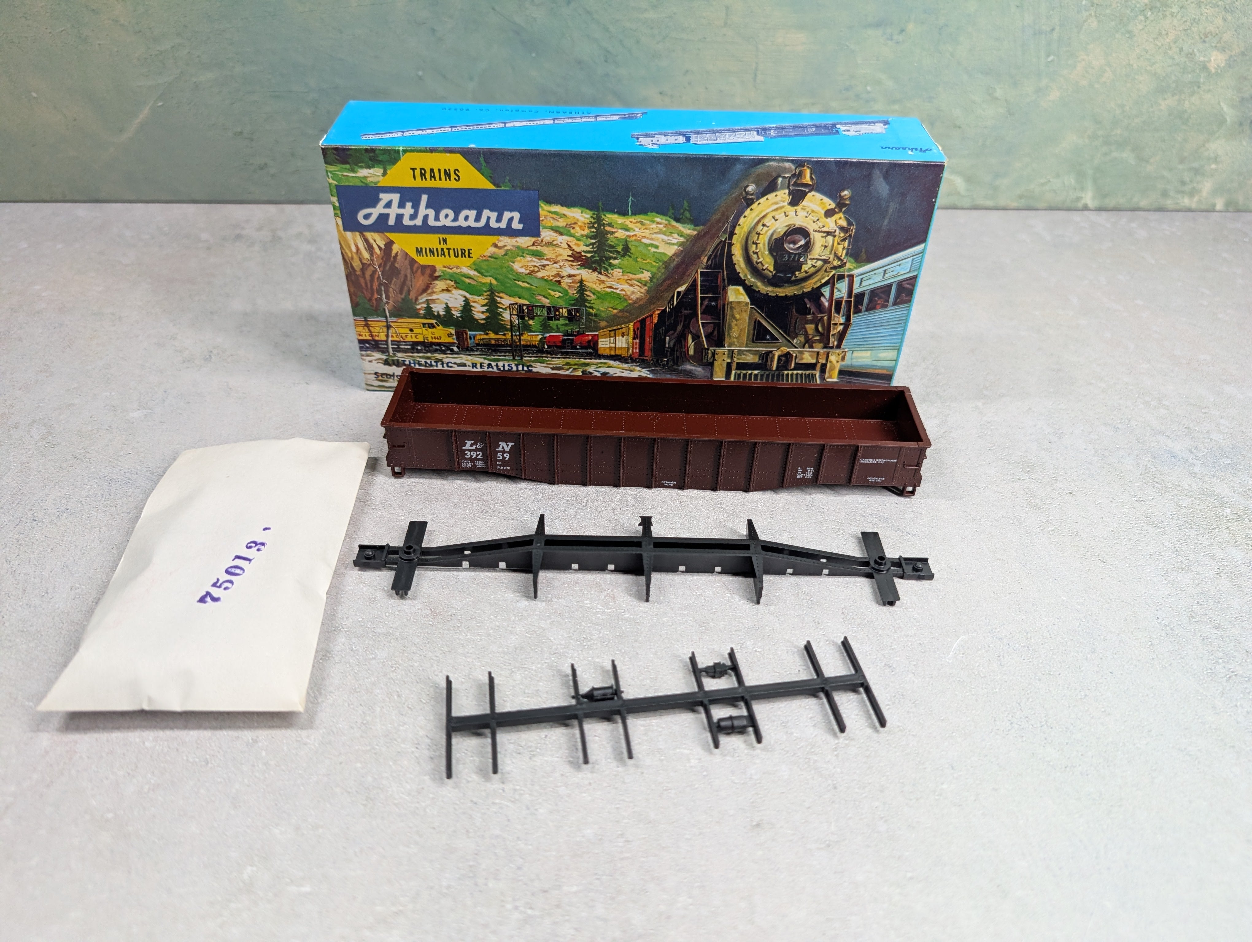 USED Athearn #1911-1 HO Scale 50' Open Gondola Louisville & Nashville L&N #39259 Bev-Bel KIT