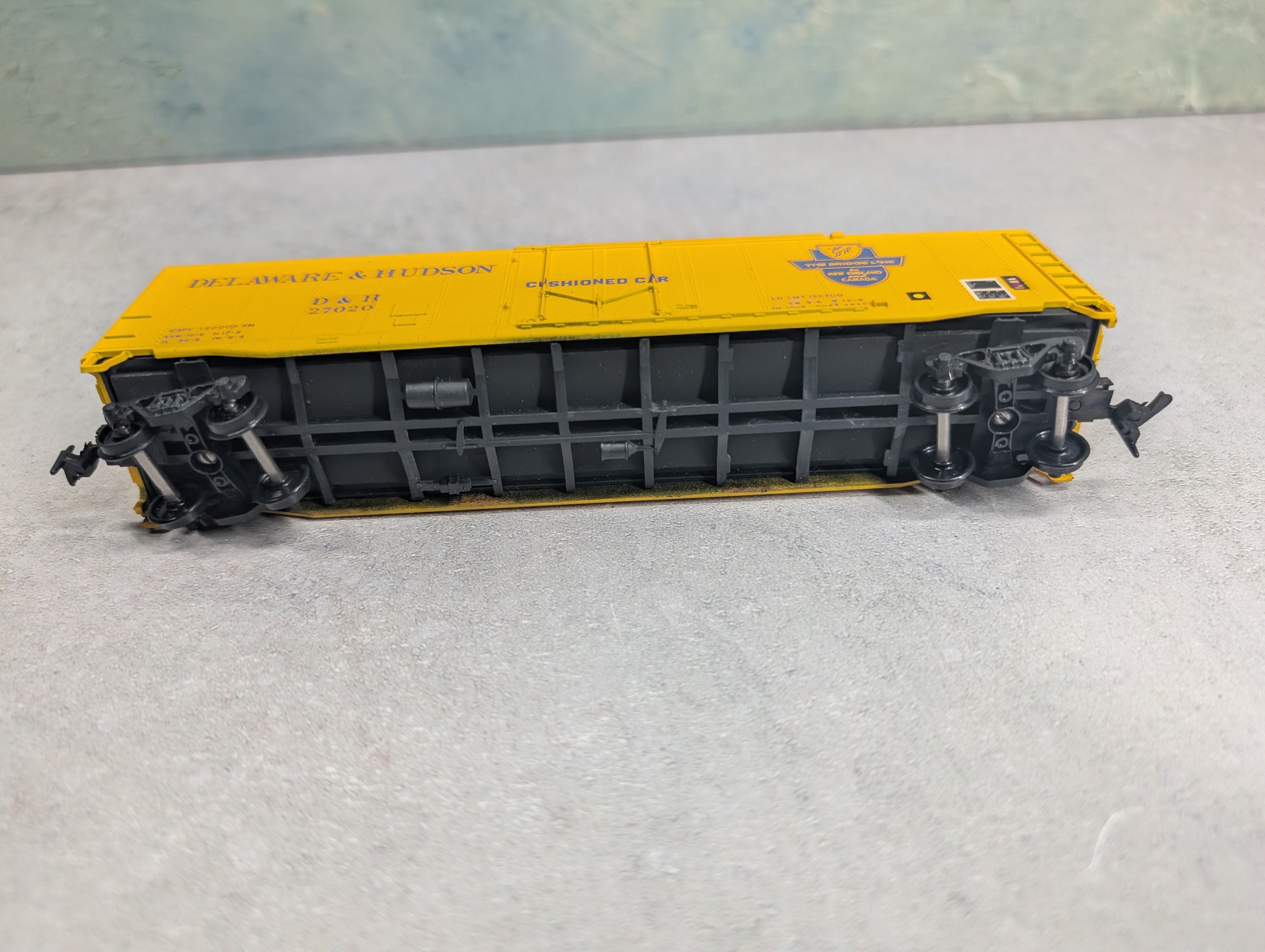 USED Athearn HO Scale 50' PD Box Car Delaware and Hudson D&H #27020 Decals