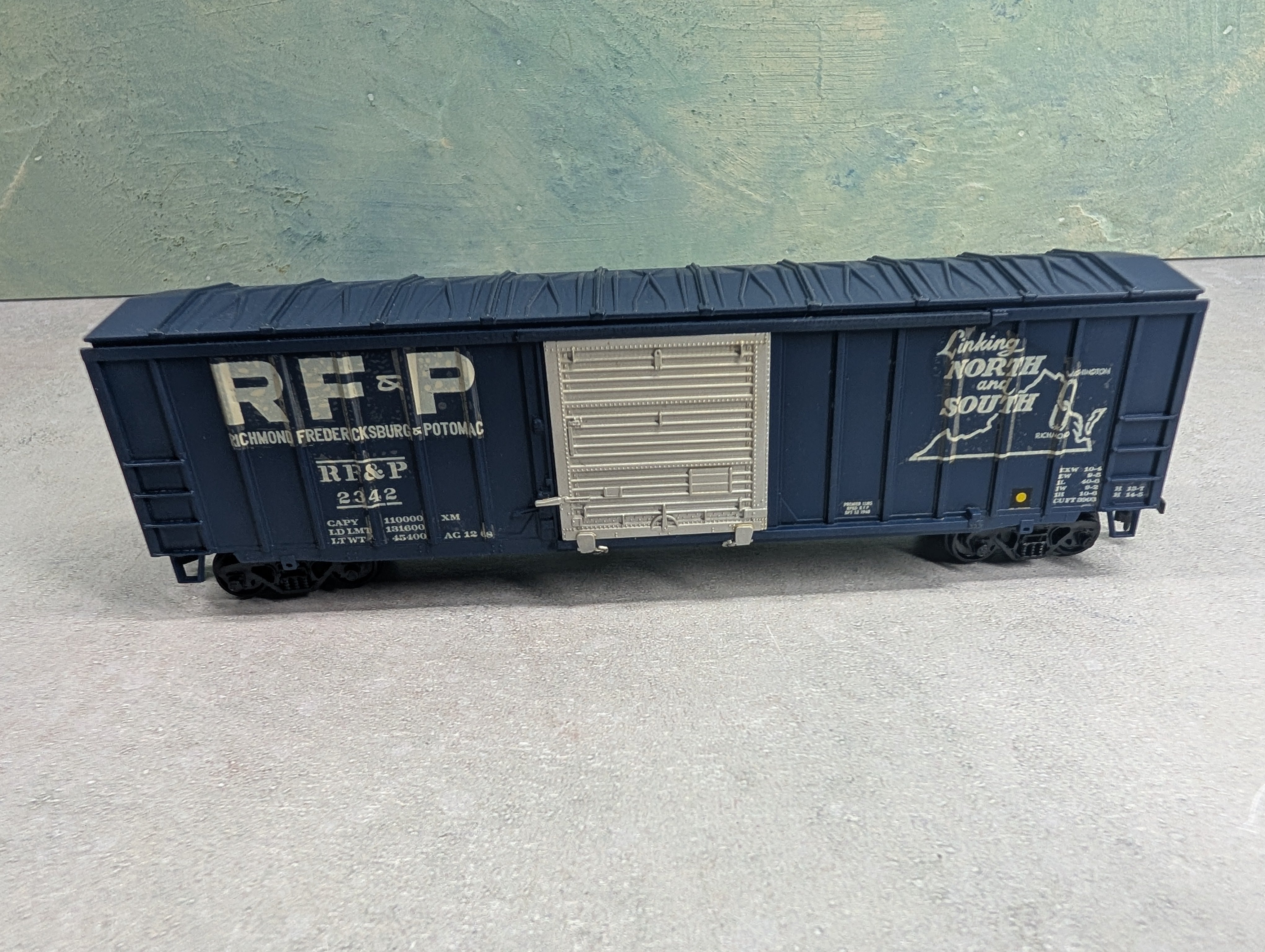 USED Athearn HO Scale 50' Railbox Box Car Richmond Fredricksburg & Potomac RF&P #2342 Decals