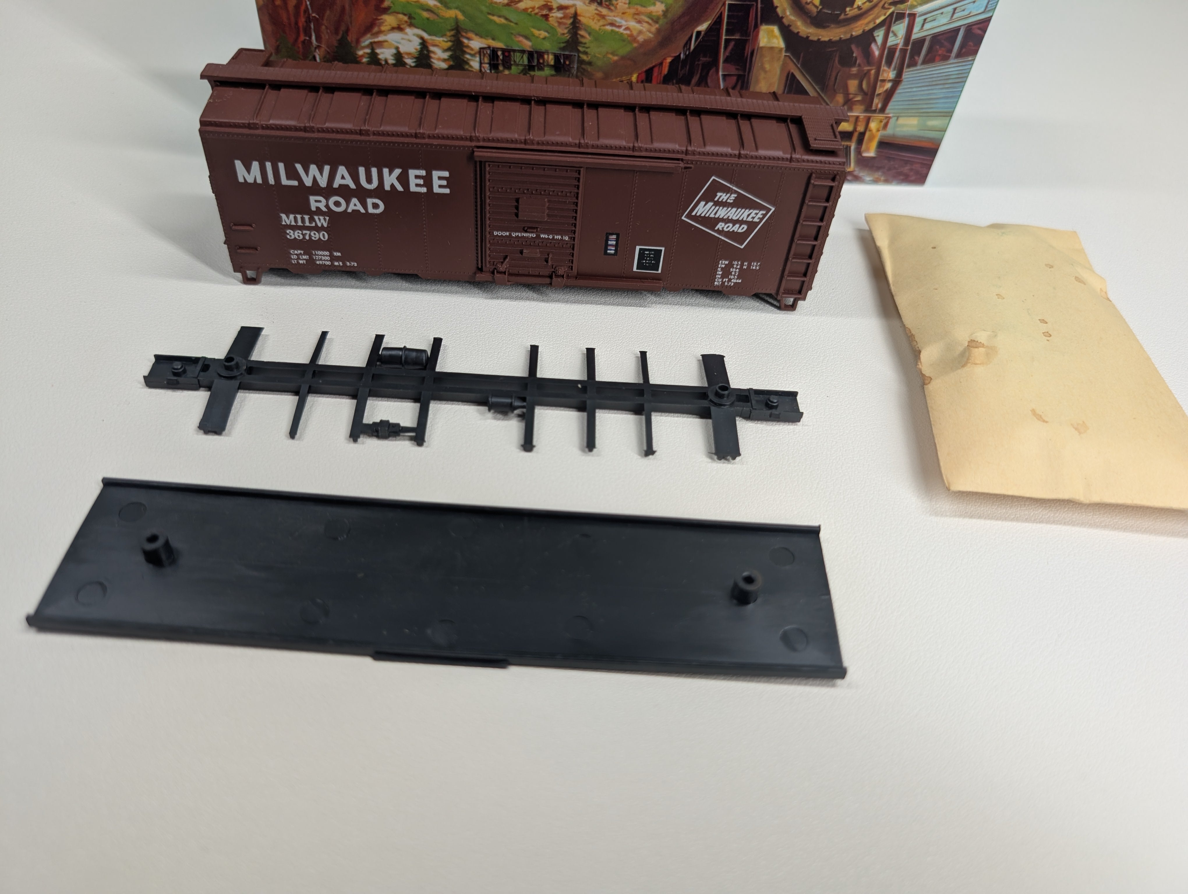 USED Athearn HO Scale 40' Box Car Milwaukee Road MILW #36790 Decals KIT