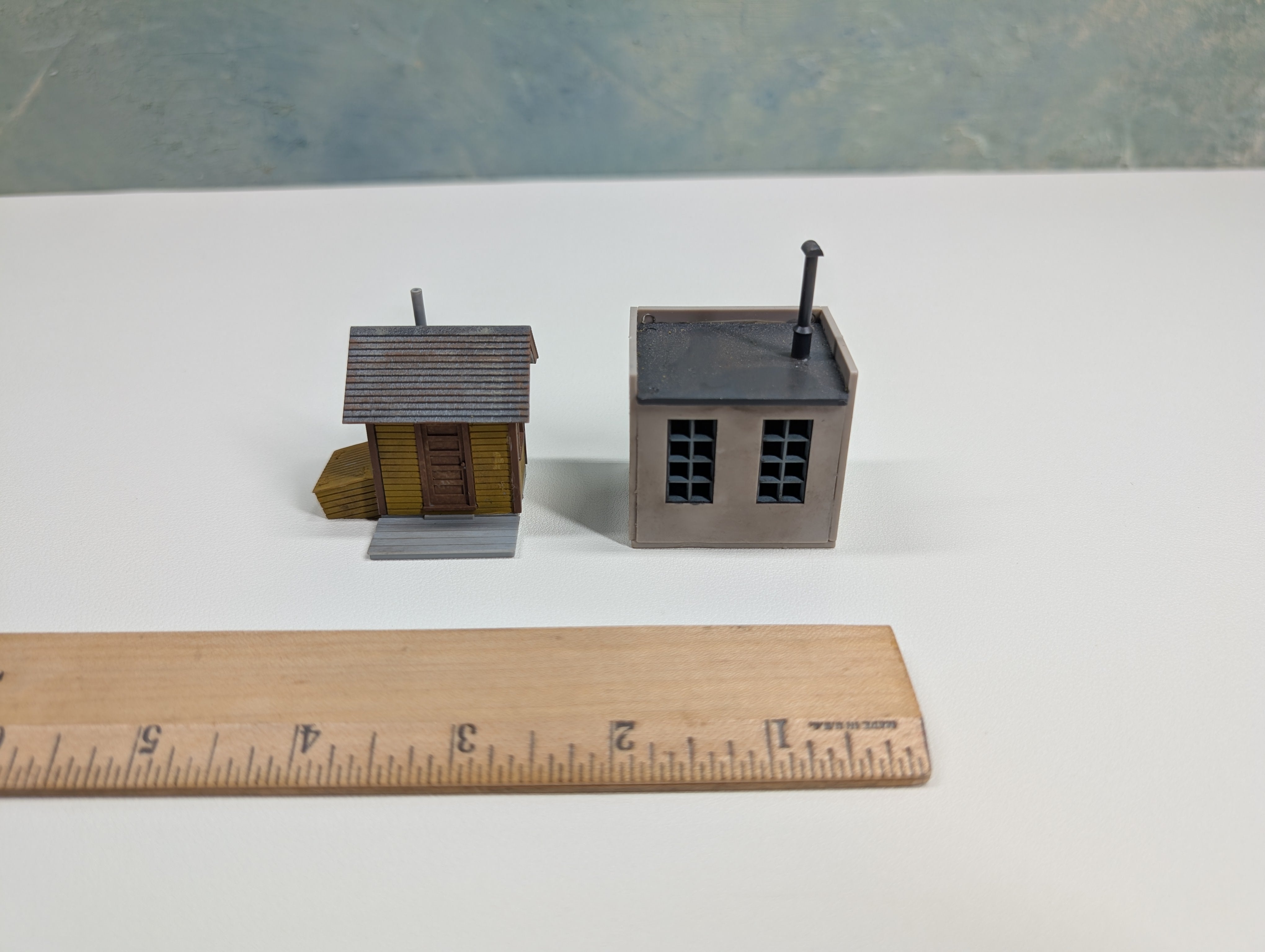 USED HO Scale Two Small Buildings, Shed, Shanty