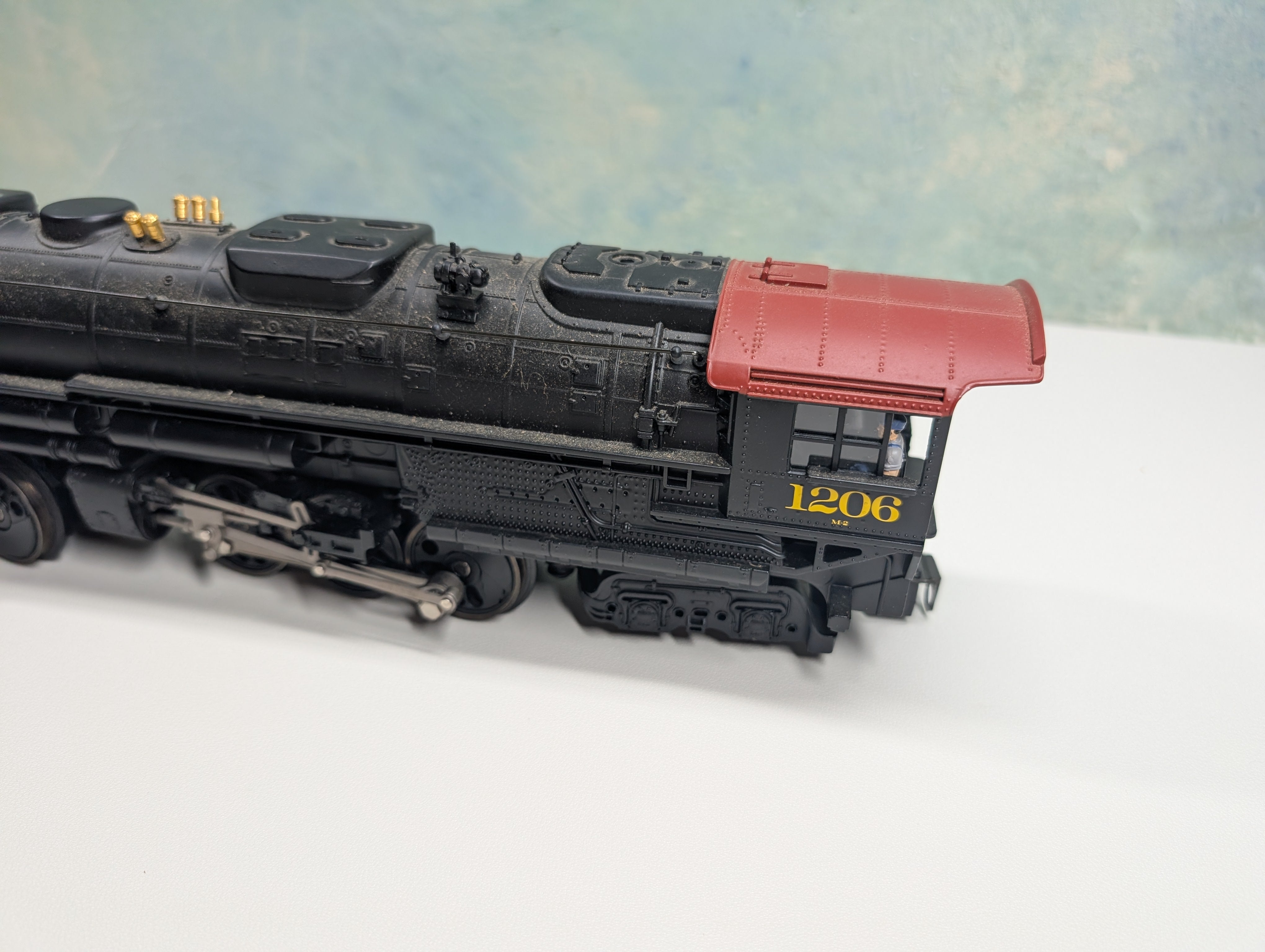 USED Lionel 6-38022 O Lionmaster 4-6-6-4 M-2 Challenger Steam Engine Western Maryland #1206 Runs Railsounds