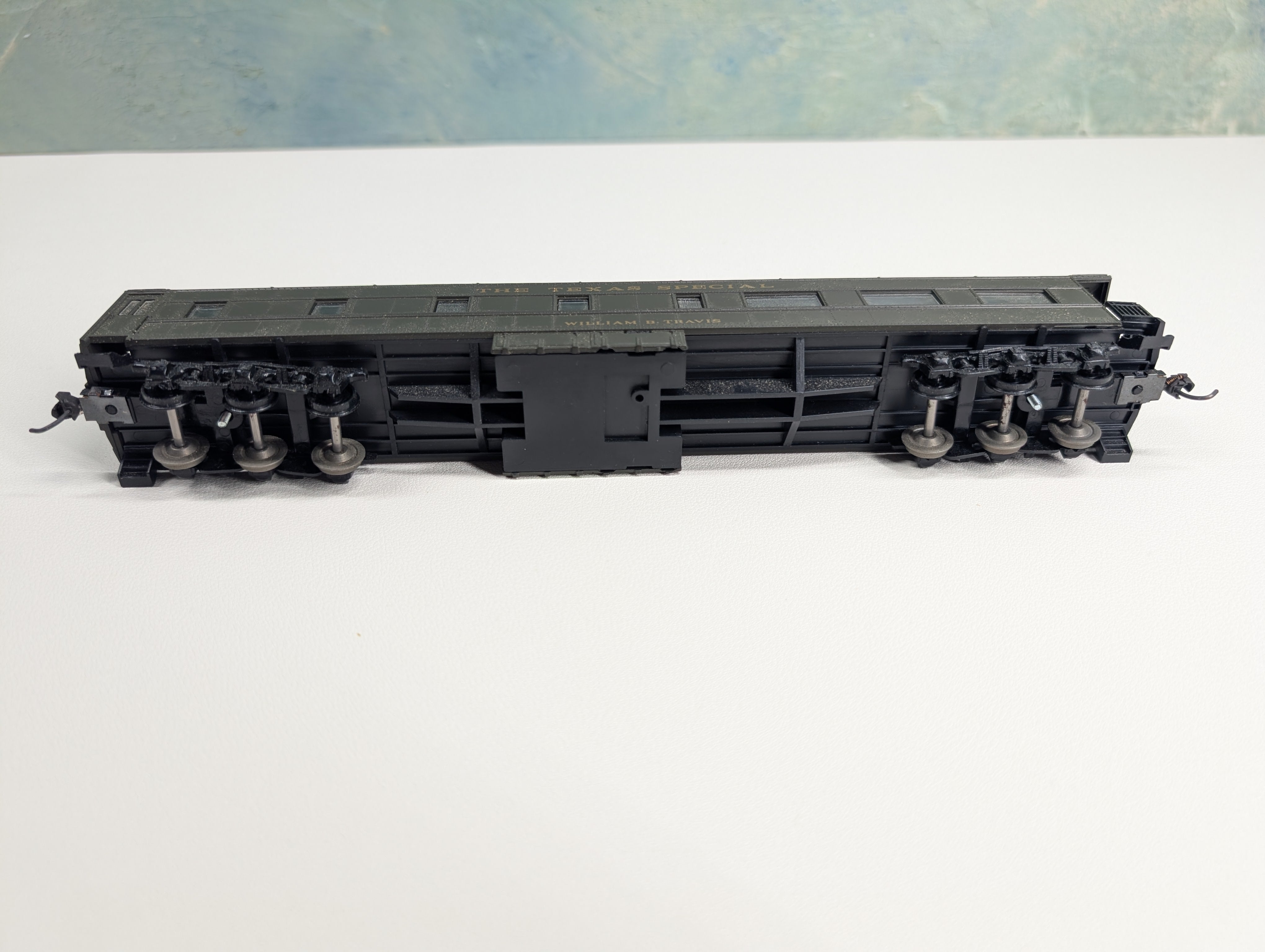 USED Athearn #5595 HO Scale Observation Passenger Car MKT Texas Special William B Travis, Bev-Bel