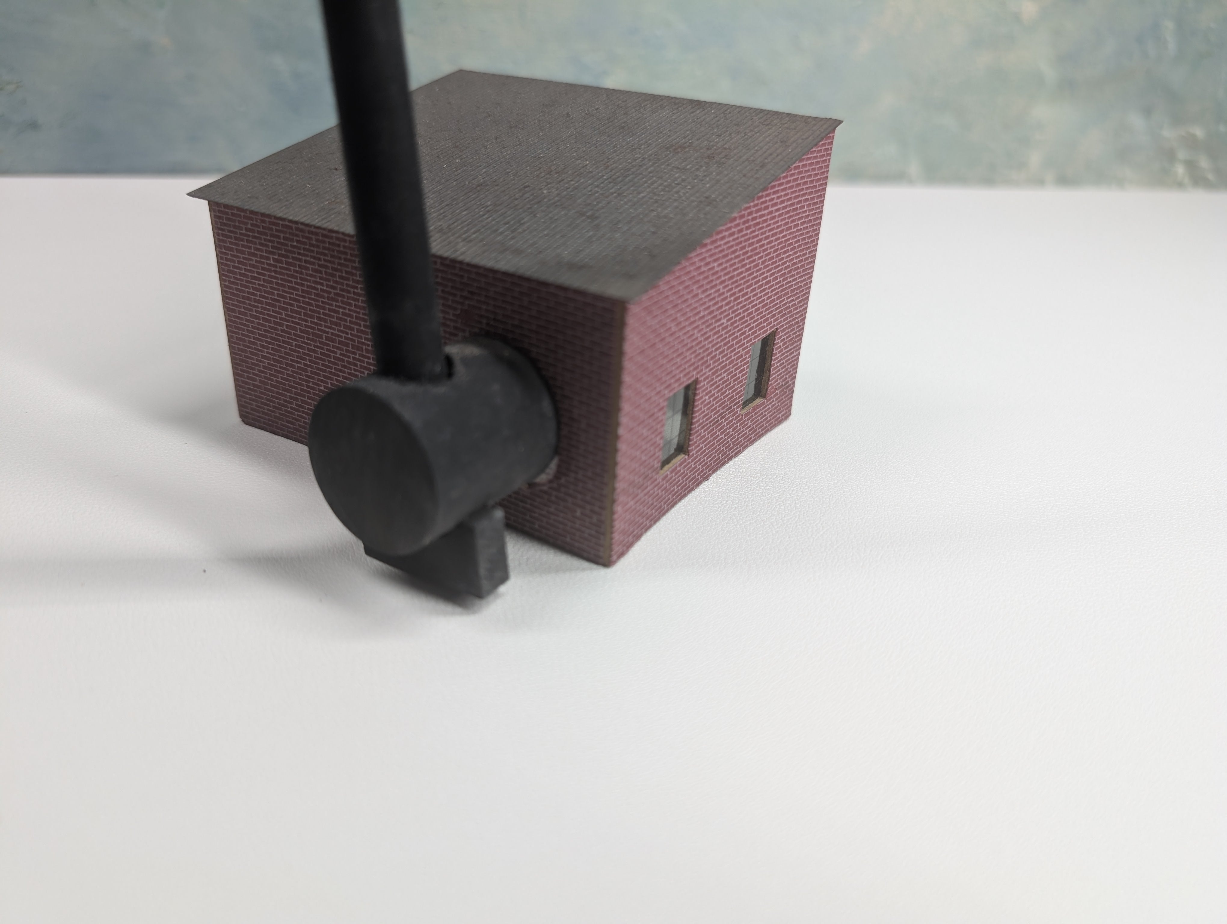 USED HO Scale Small Brick Factory, Scratch Built