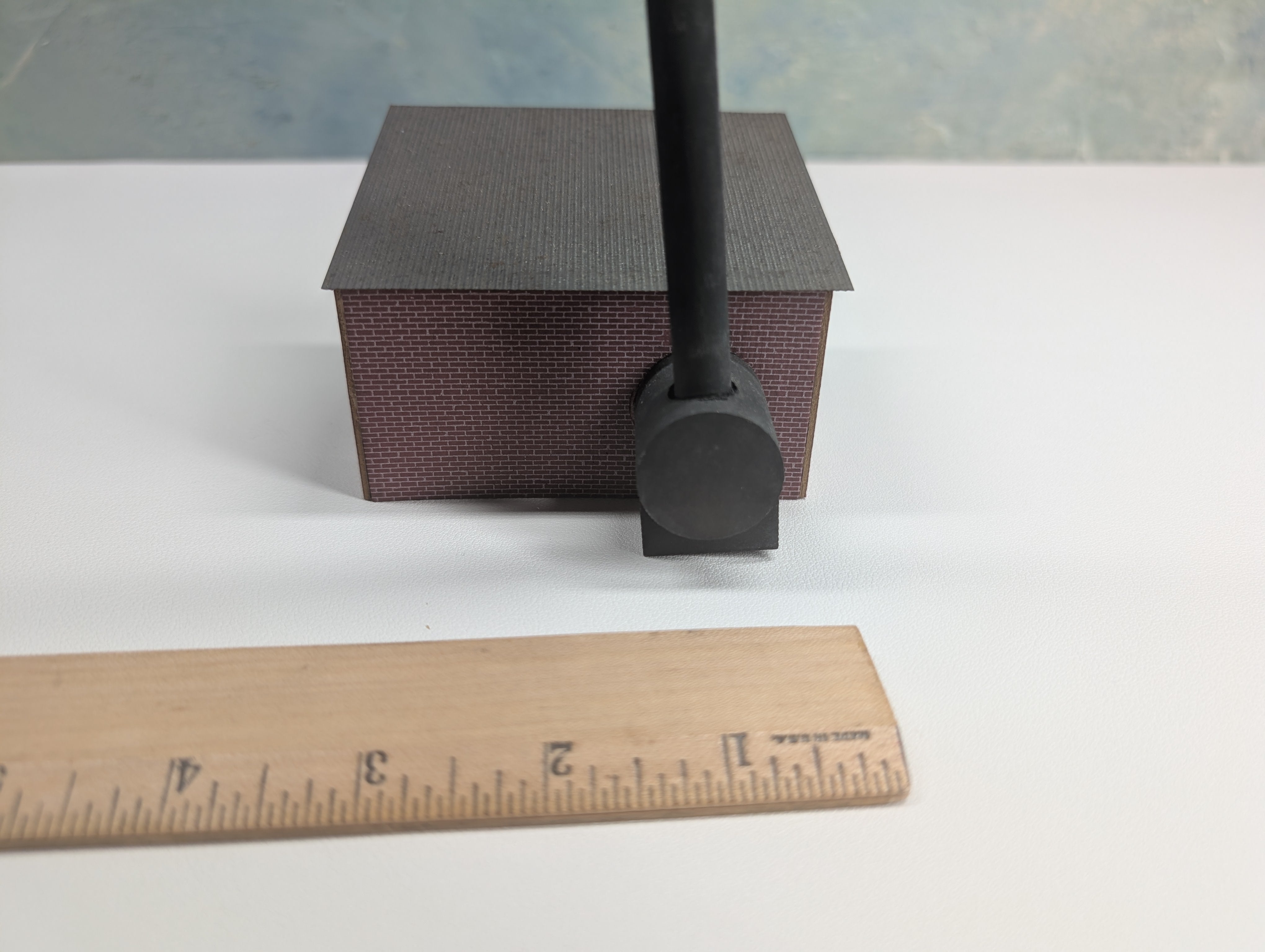 USED HO Scale Small Brick Factory, Scratch Built