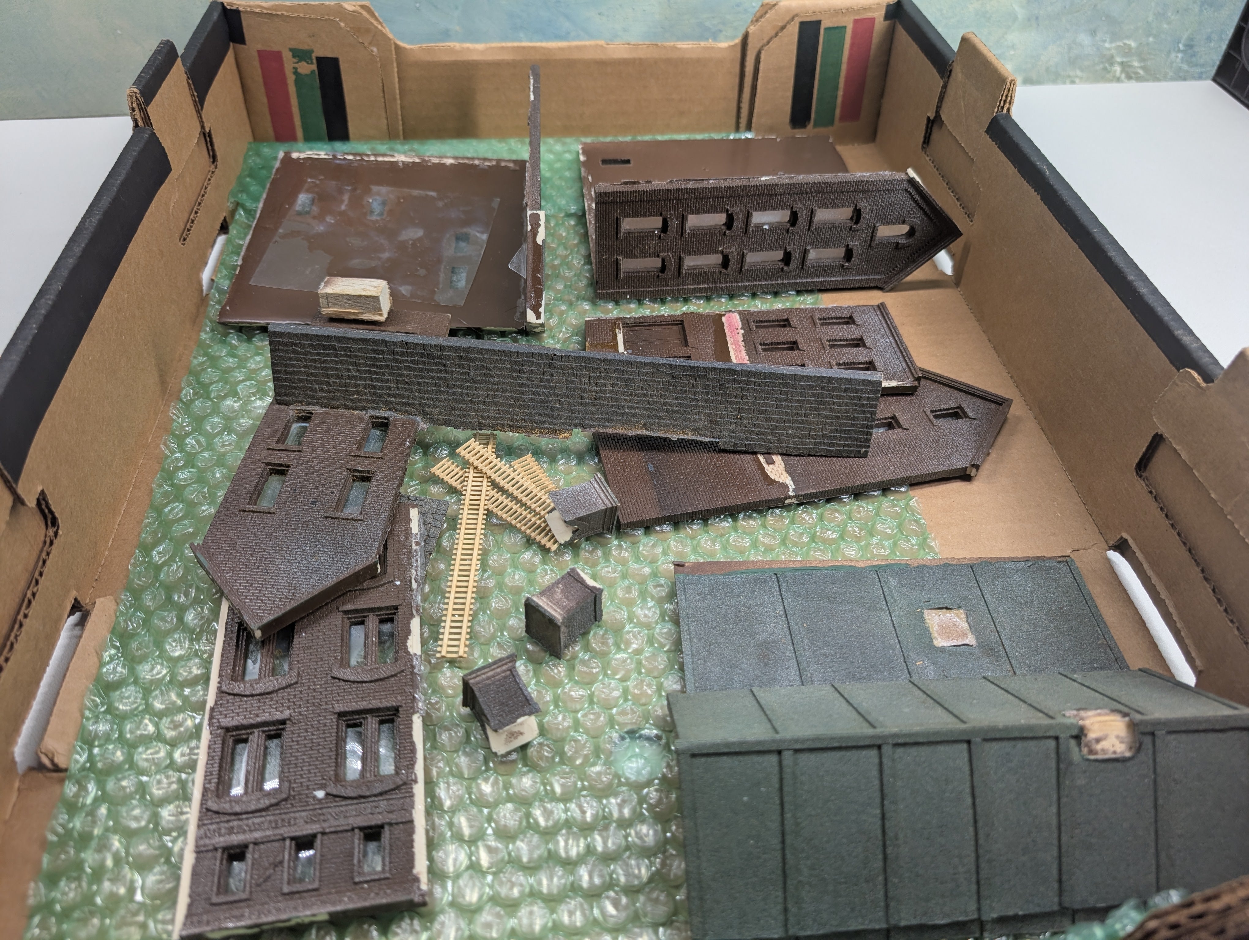 USED Magnuson Models M-510 HO Scale The Fountain Brewery Structure - Resin Kit