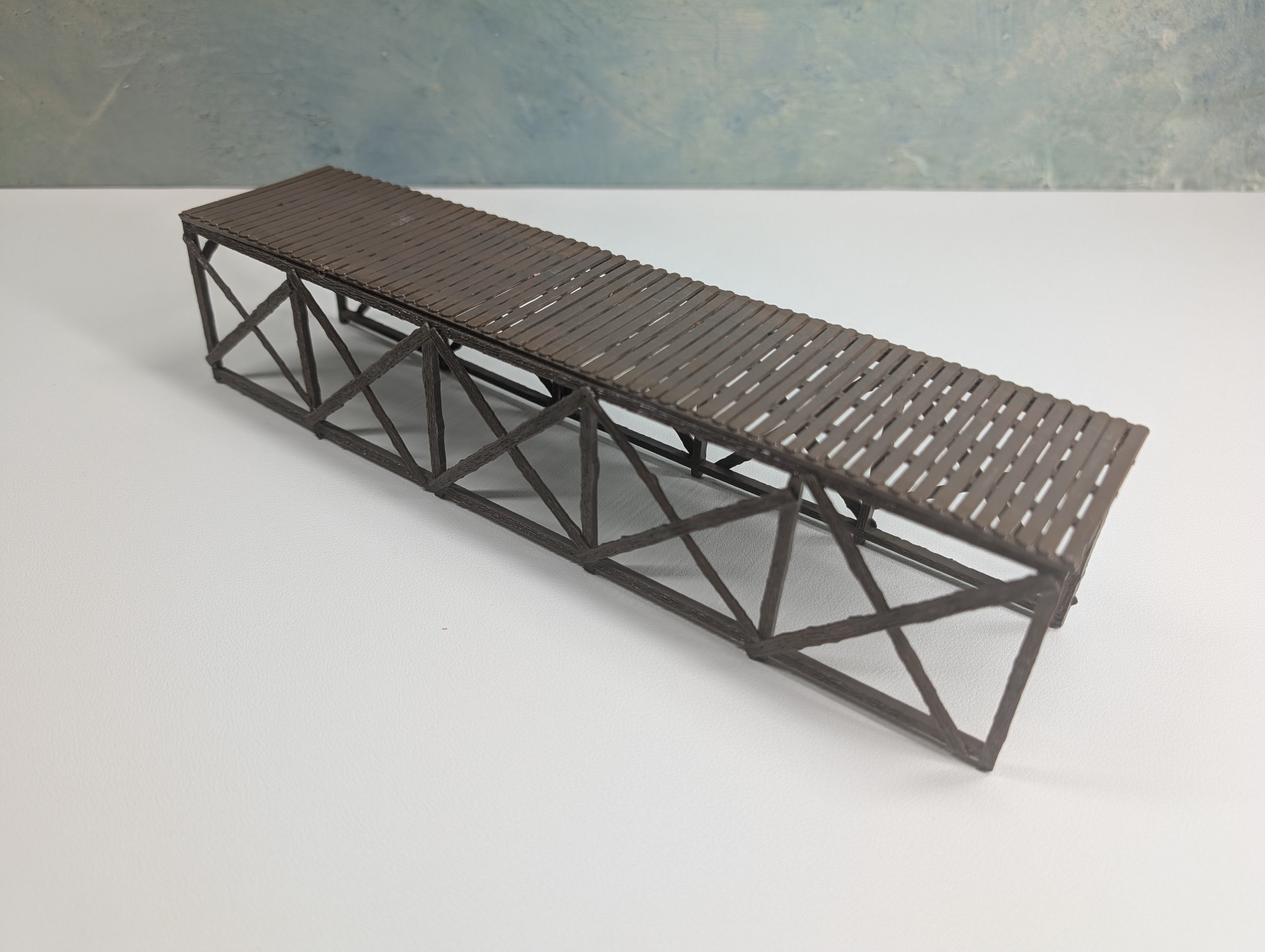 USED HO Scale Wooden Platform or Walkway Bridge 0