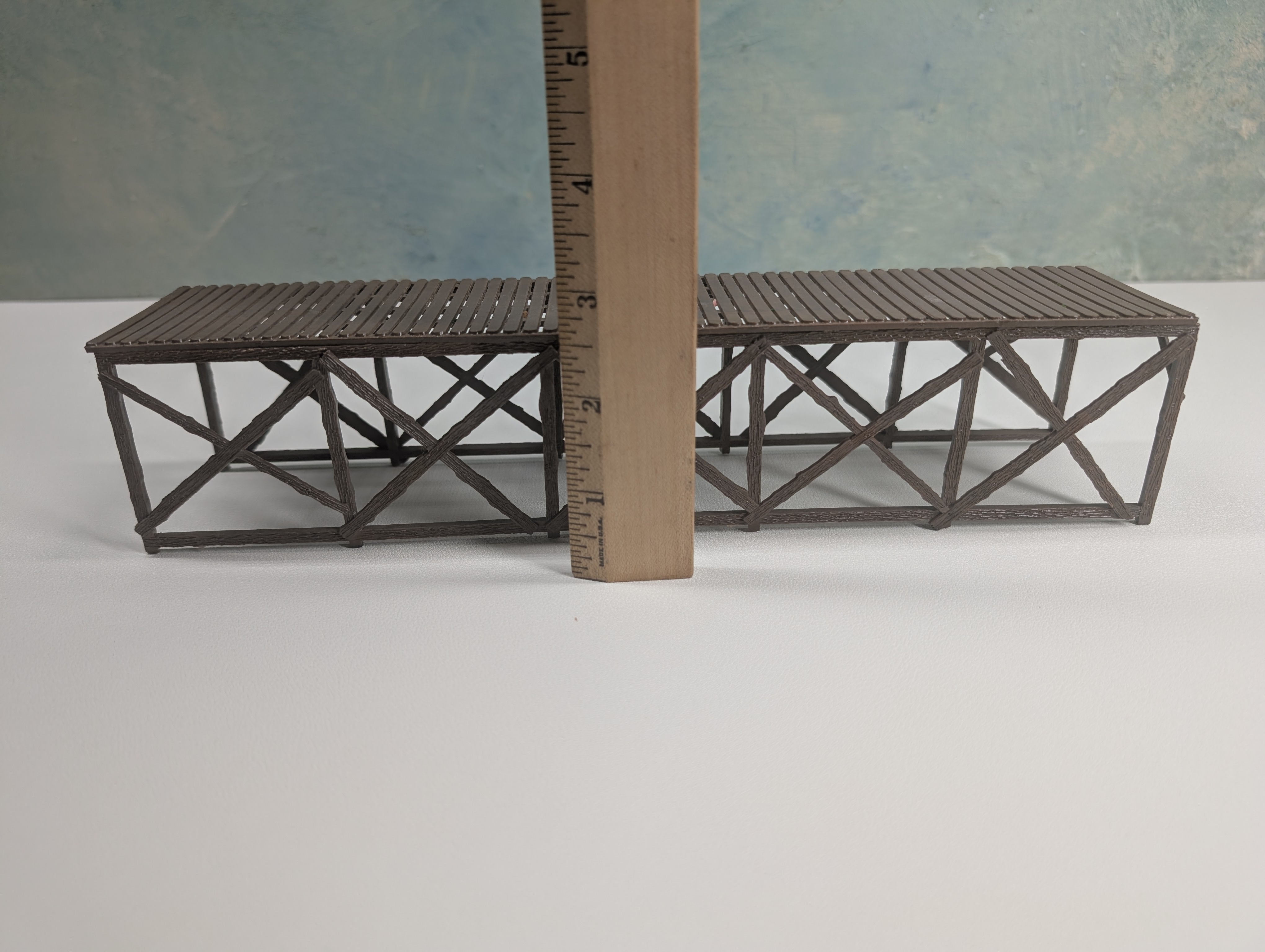 USED HO Scale Wooden Platform or Walkway Bridge 0
