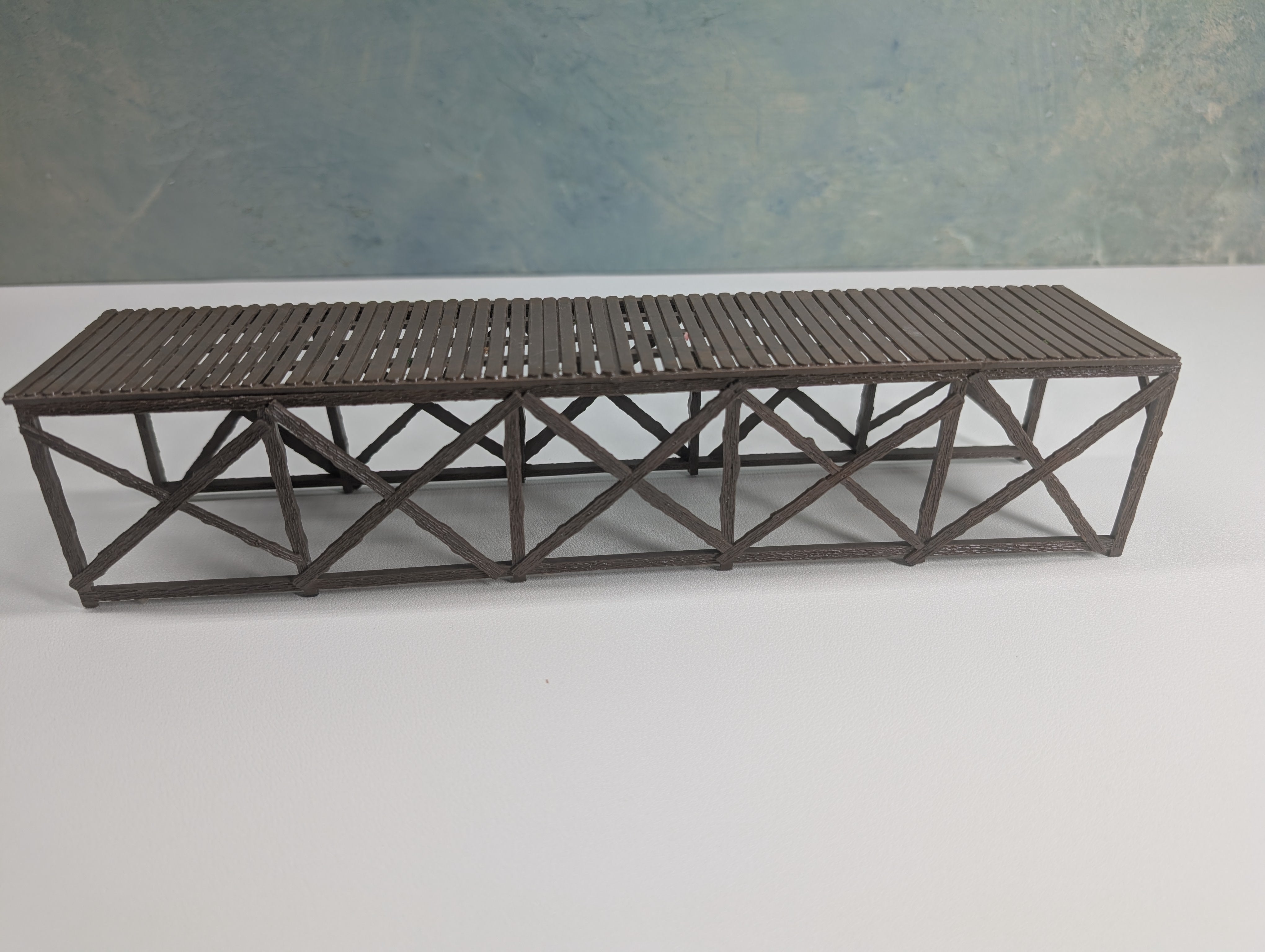 USED HO Scale Wooden Platform or Walkway Bridge 0