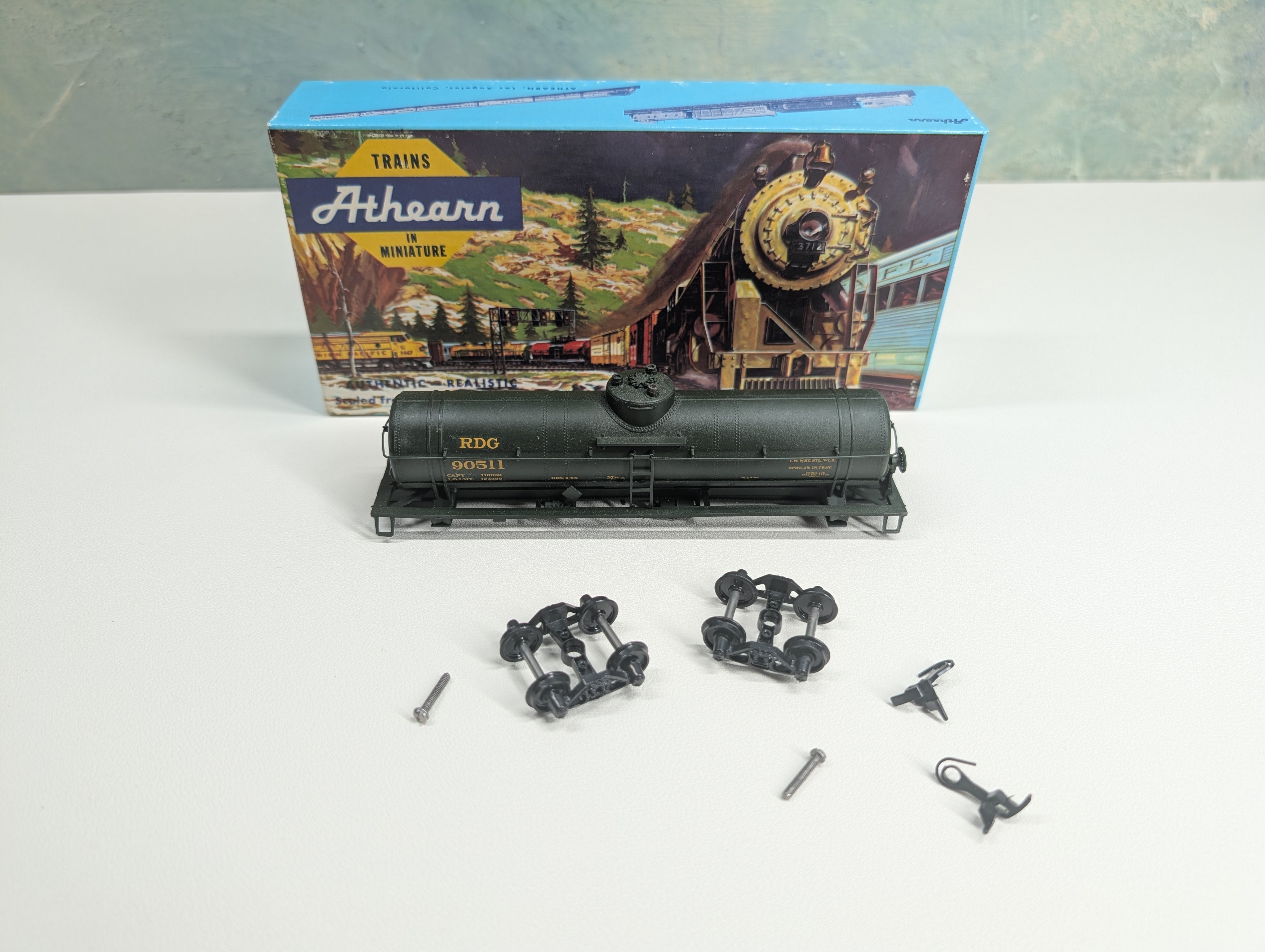 USED Athearn HO Scale Single Dome Tank Car Reading RDG #90511 Custom KIT