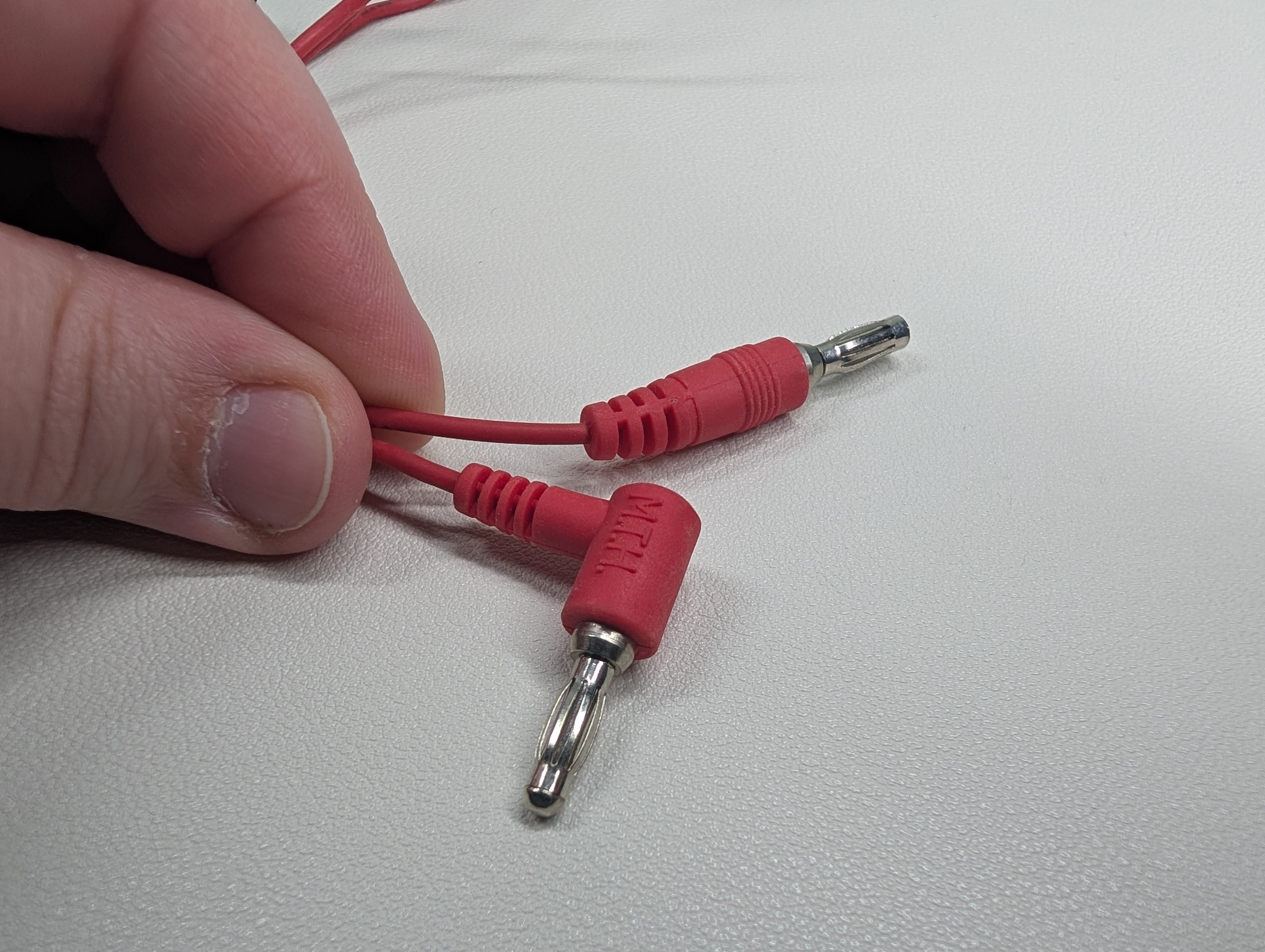 USED MTH O Black and Red Track Connector Wires (Approx 40")