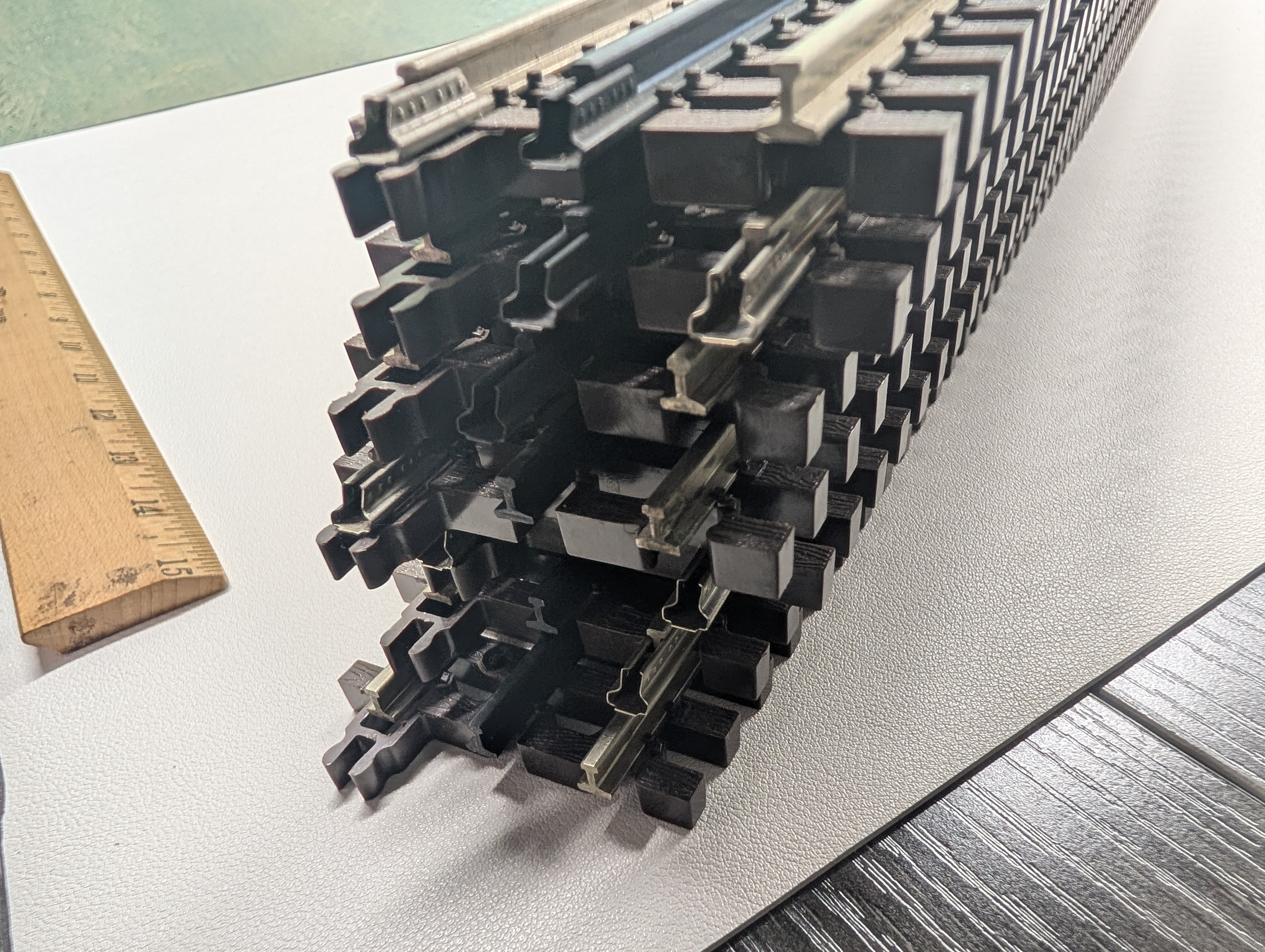 USED Atlas 6058 O 40" Rigid Straight Track (7 pcs)