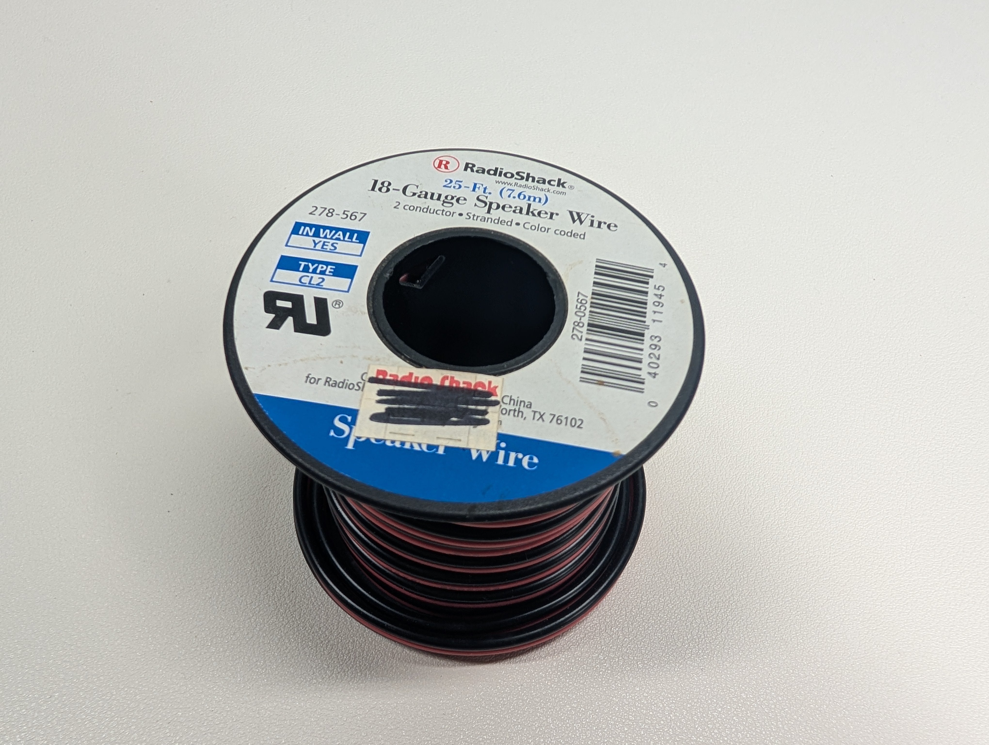 USED Radioshack 18-Gauge Speaker Wire