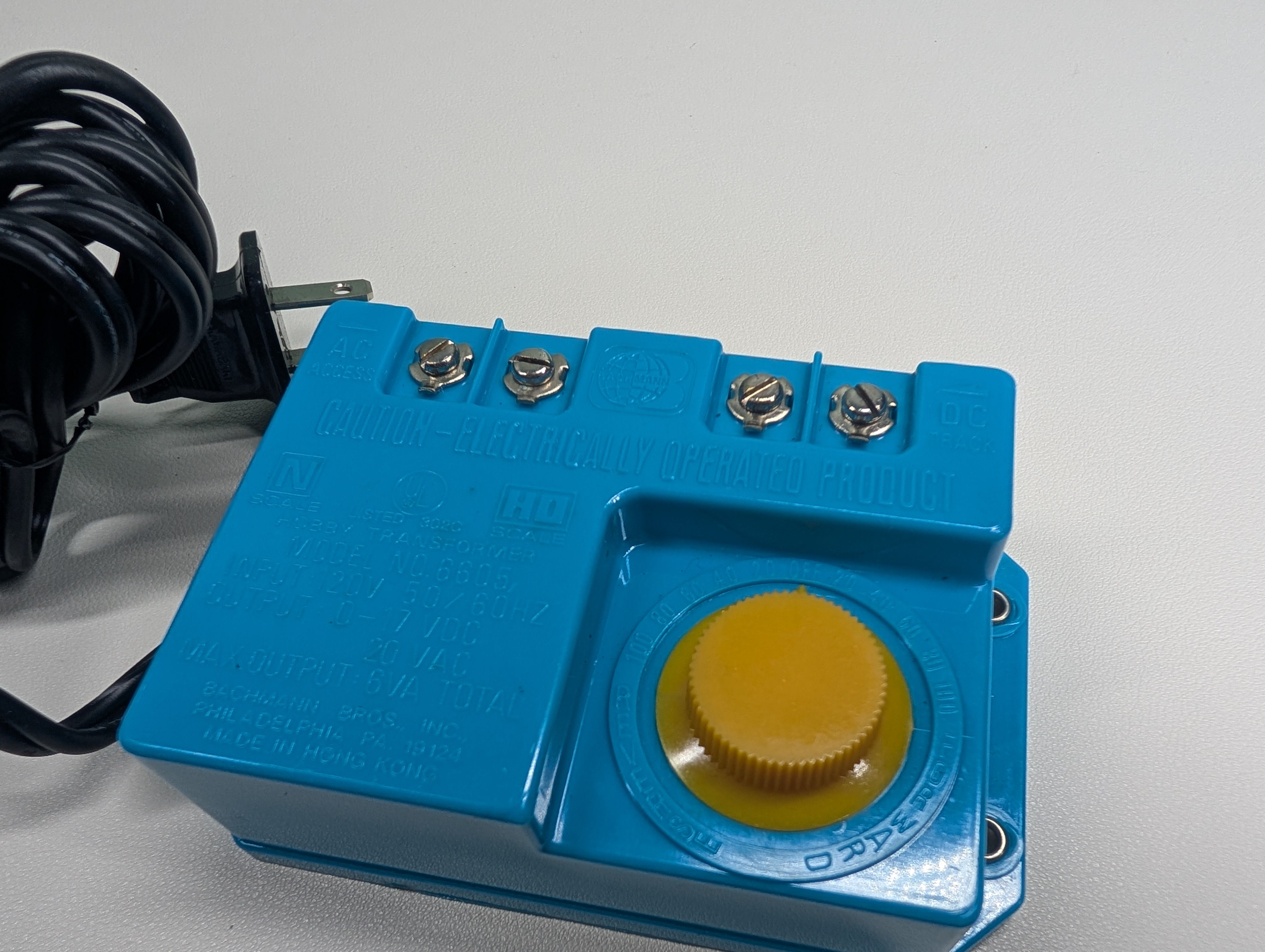 USED Bachmann MULTI Scale Blue Hobby Transformer Power Pack (HO & N) Tested