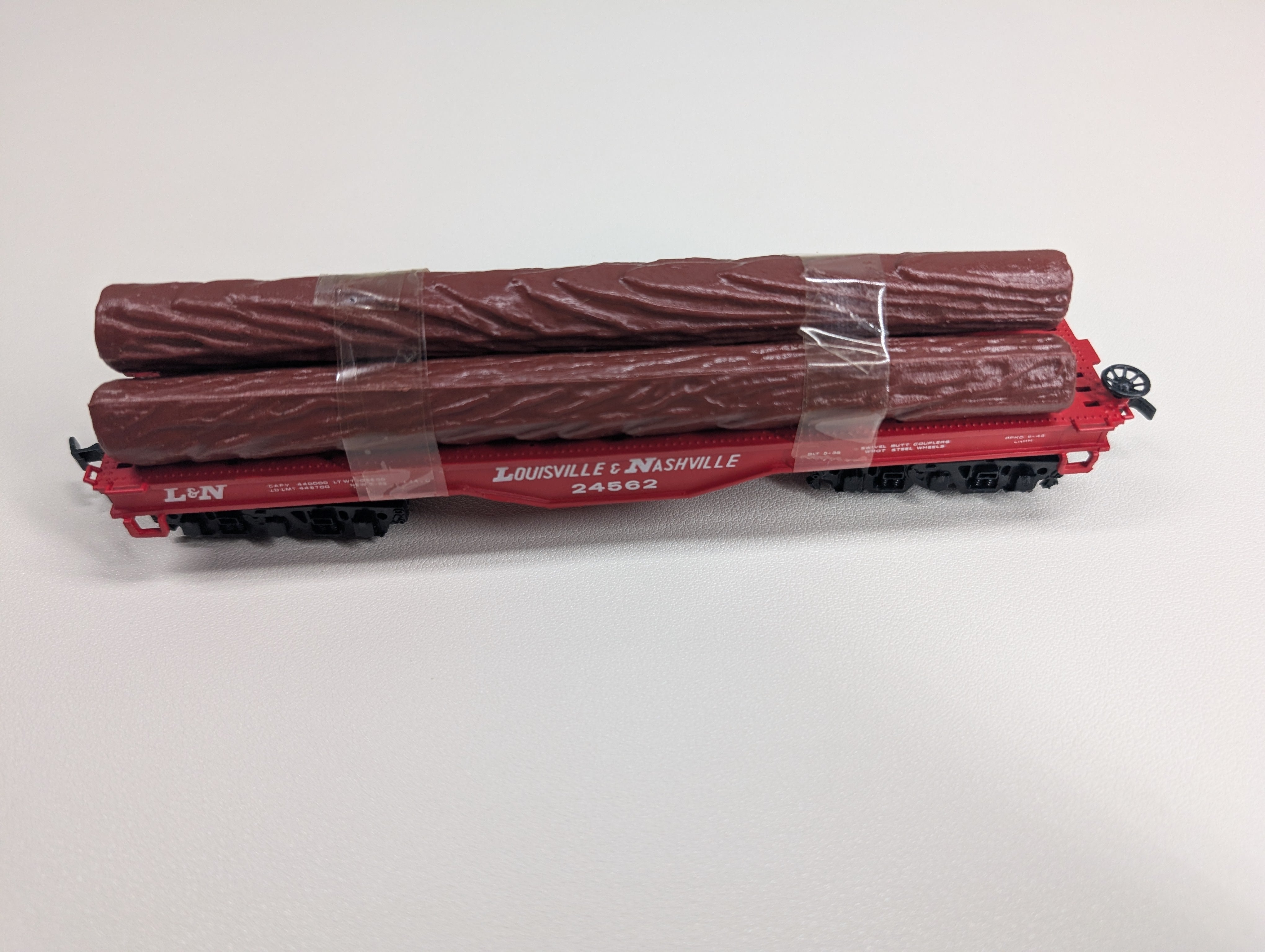 USED Bachmann HO Scale 50' Flat Car Louisville & Nashville L&N #24562