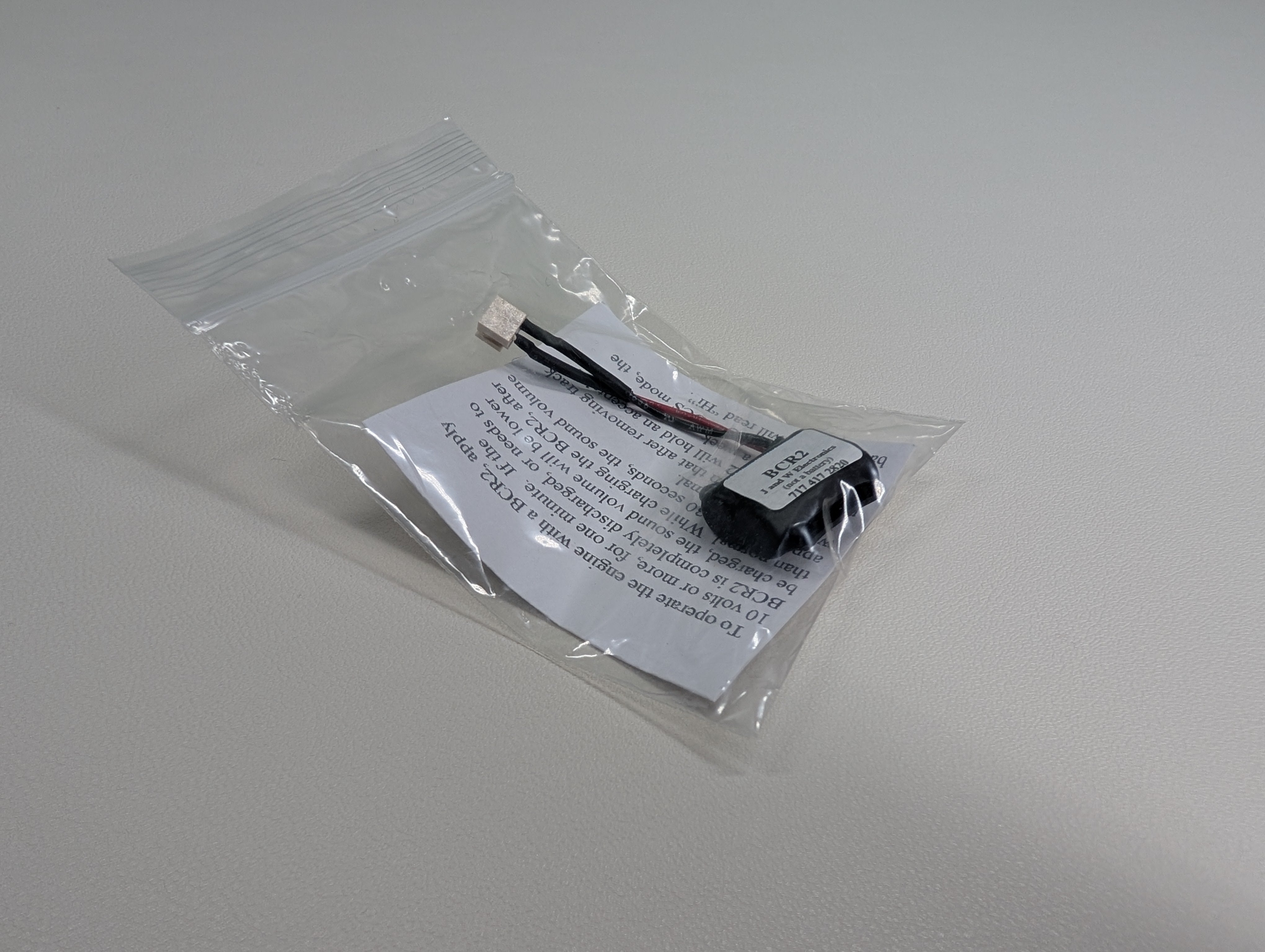 USED J & W Electronics O Component Replacement 3 Volt BCR2 For MTH PS2 Engines