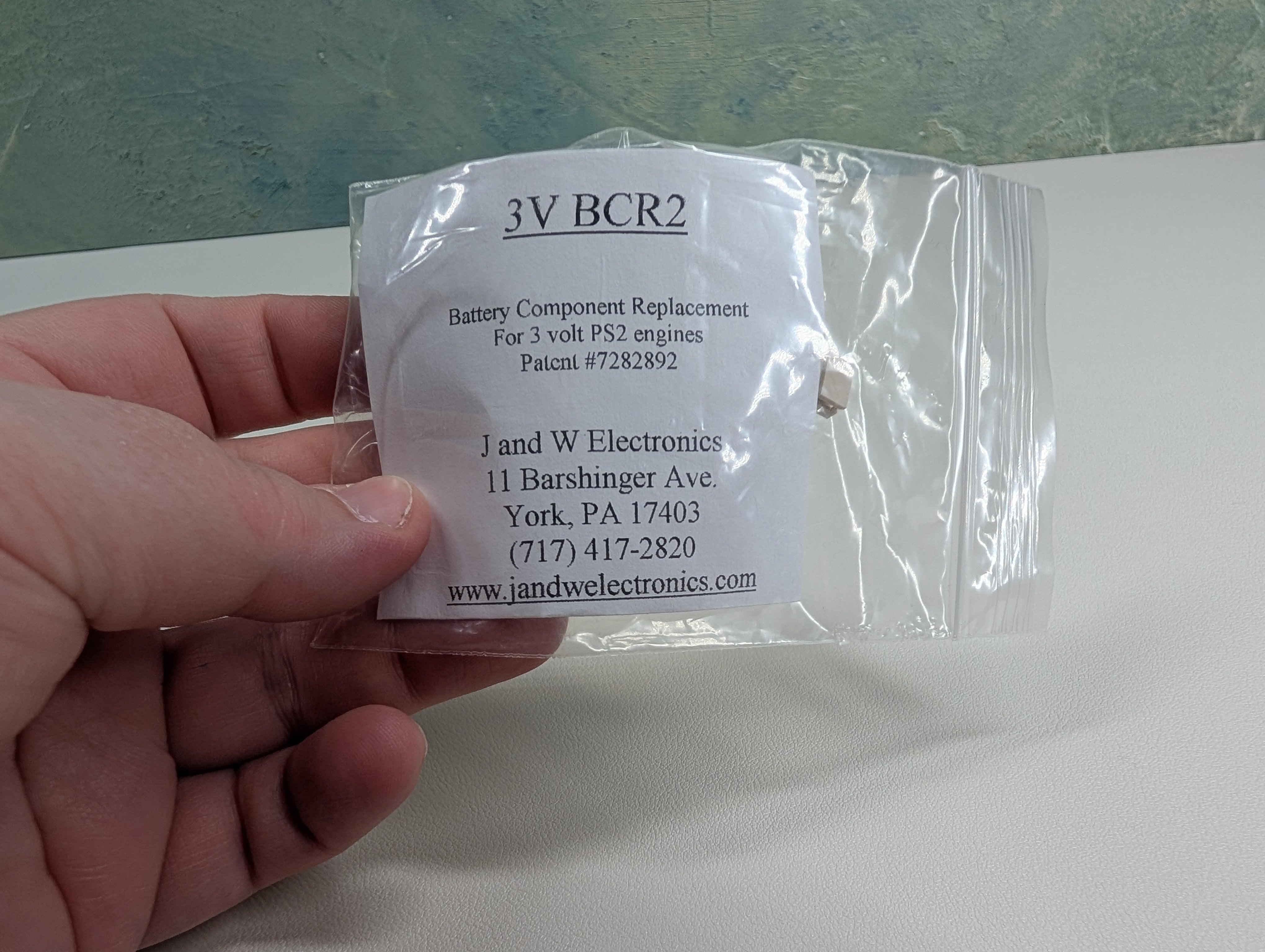 USED J & W Electronics O Component Replacement 3 Volt BCR2 For MTH PS2 Engines